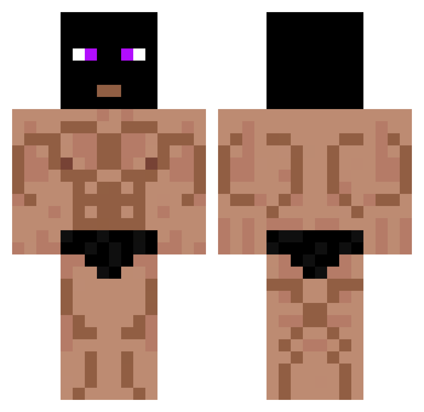 lolek_exe11 Minecraft skin, front and back view