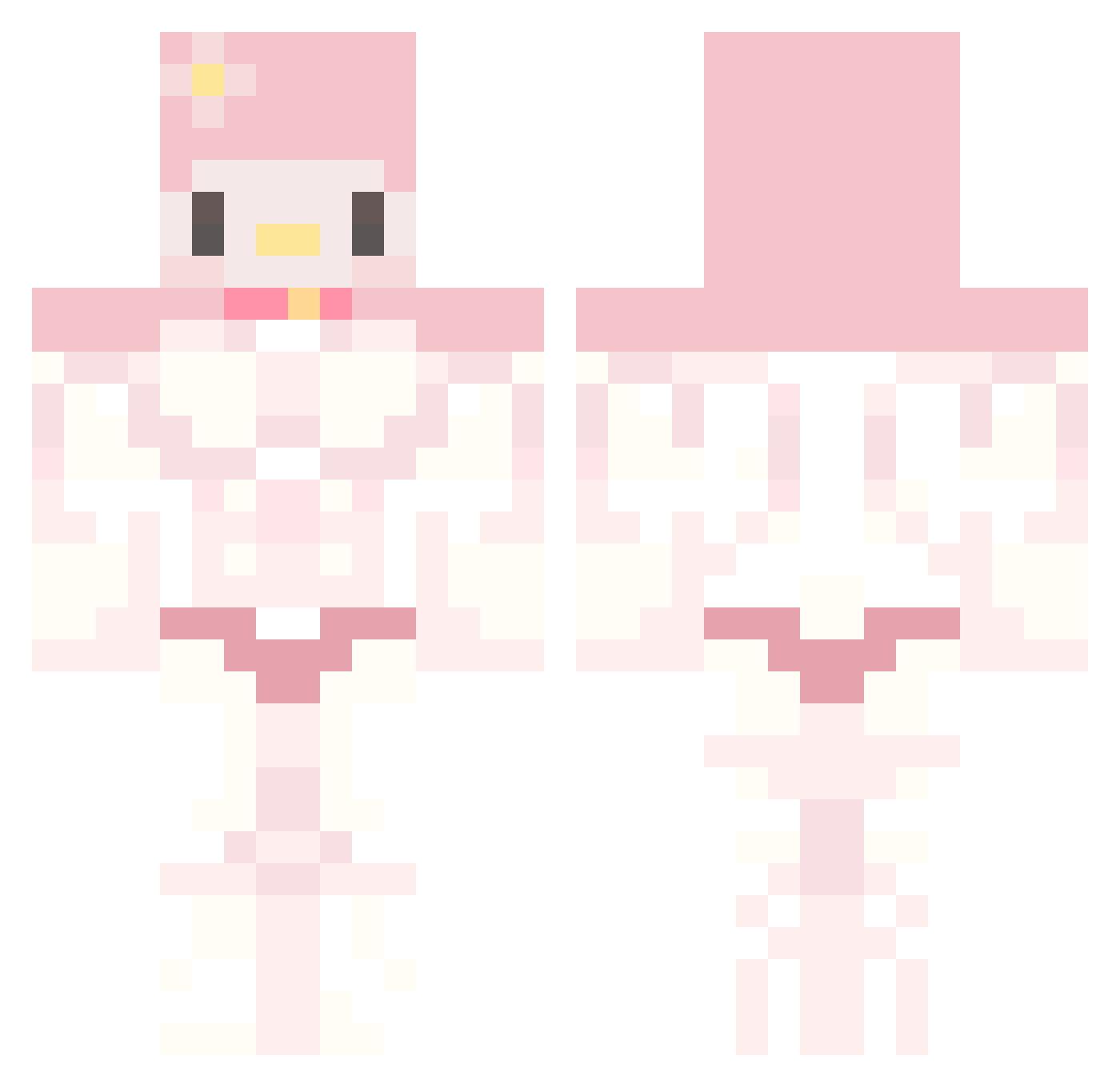 nxmjoon94 Minecraft skin, front and back view