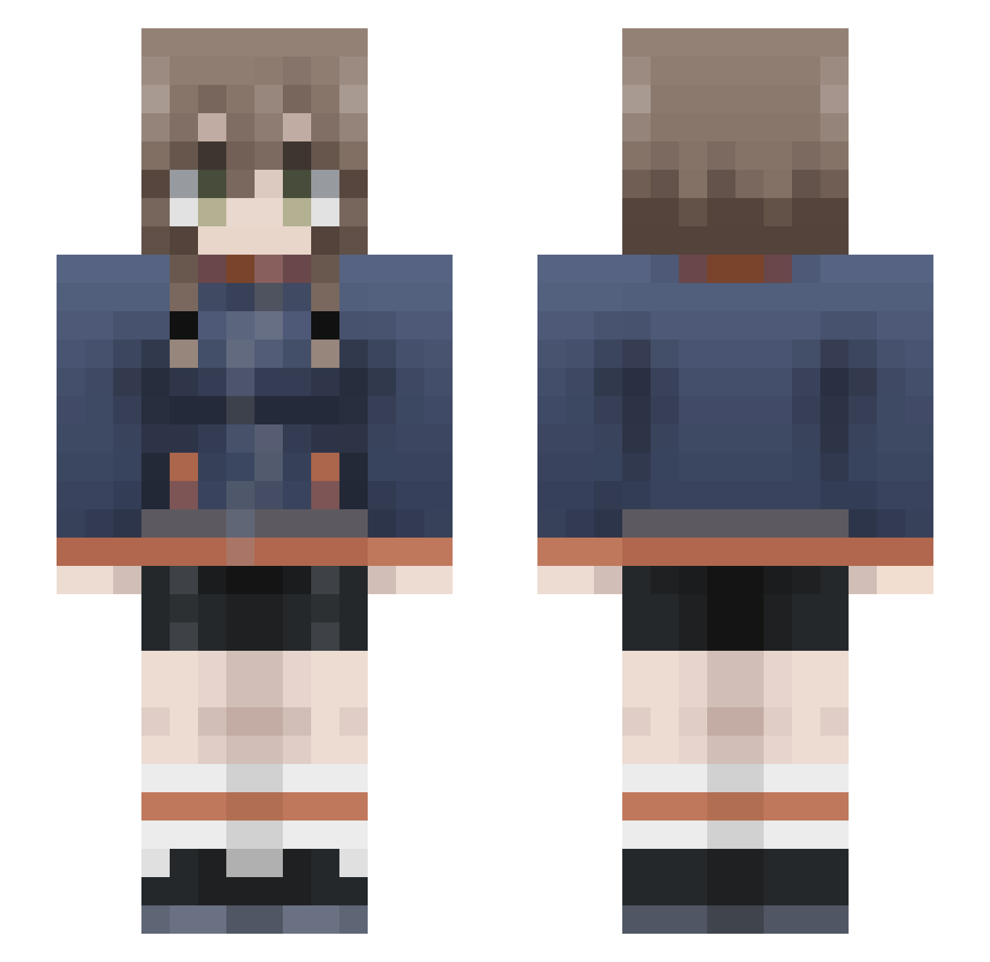 strup_ Minecraft skin, front and back view