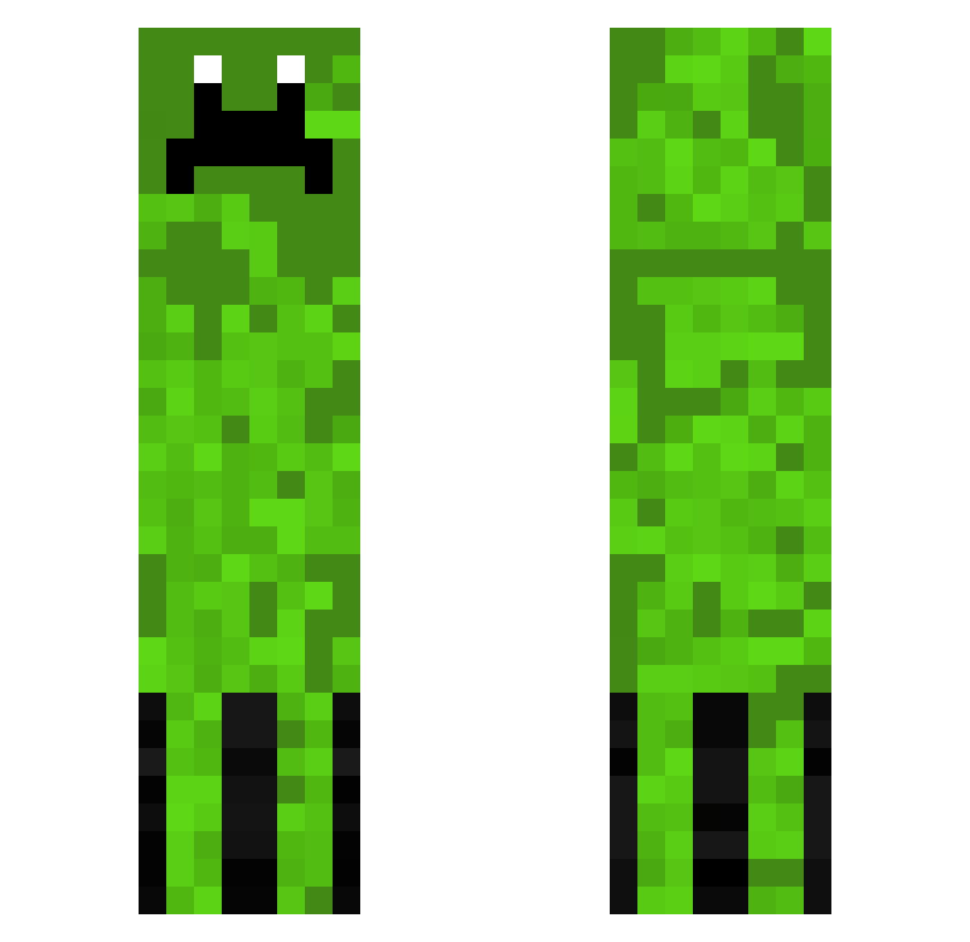 KingDinoMaster Minecraft skin, front and back view