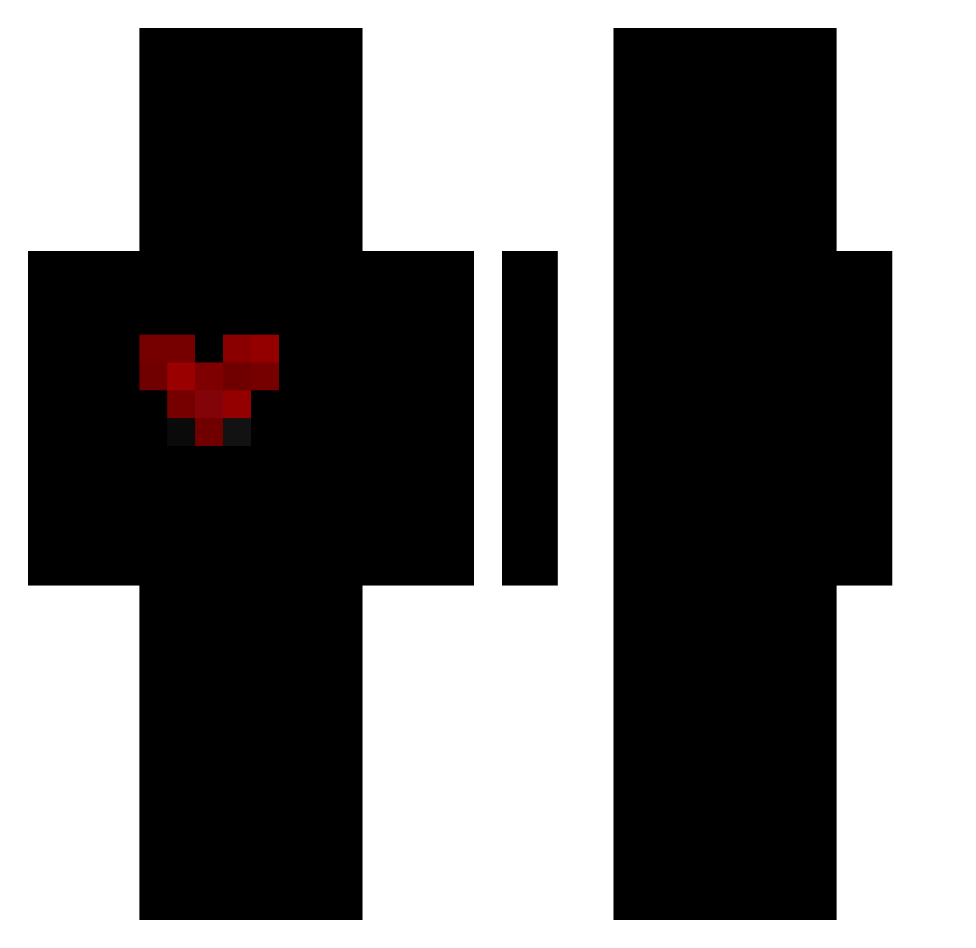 wohfol Minecraft skin, front and back view
