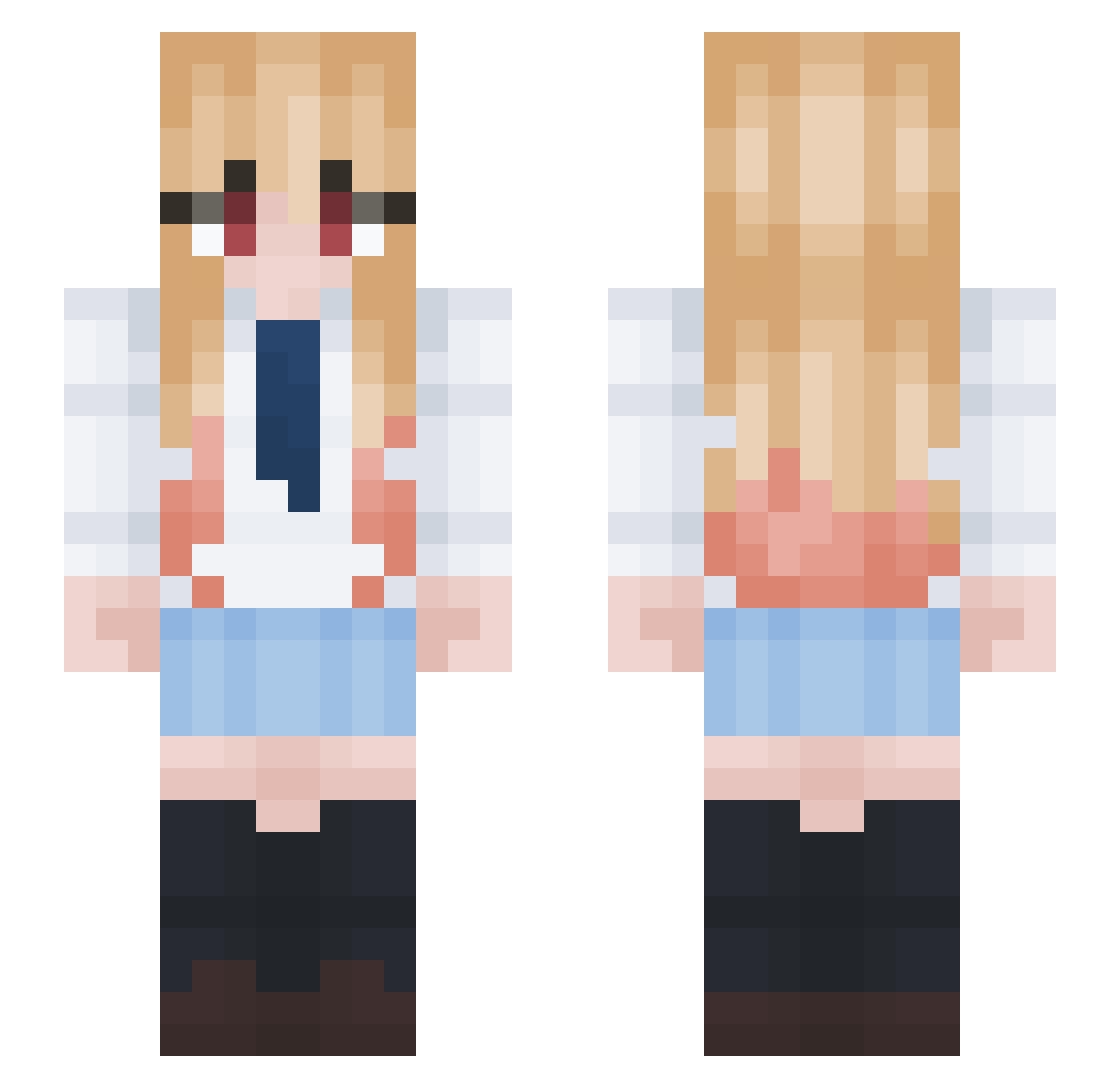 Shqiptar_03 Minecraft skin, front and back view