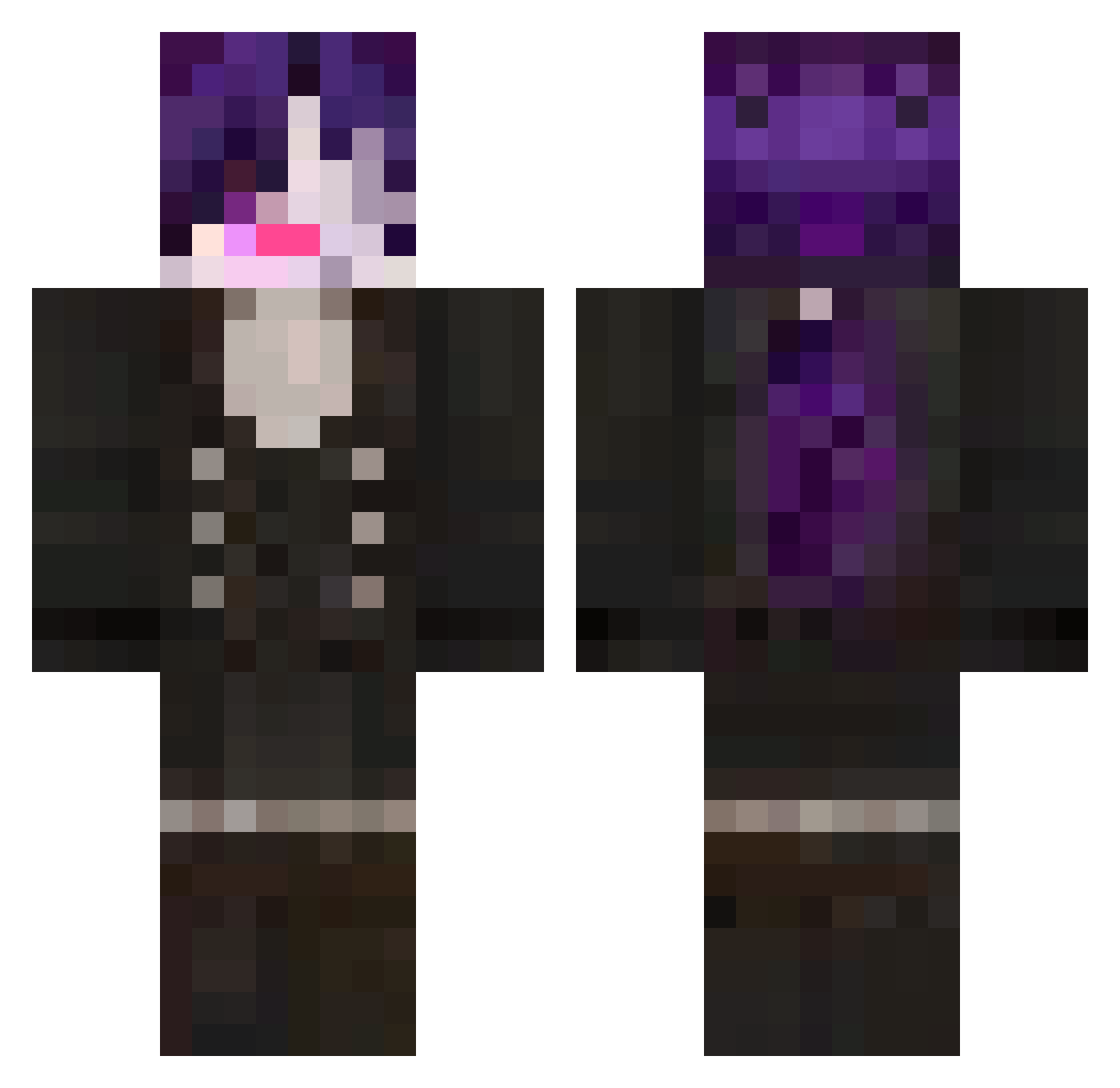 Marx_The_J3st3r Minecraft skin, front and back view