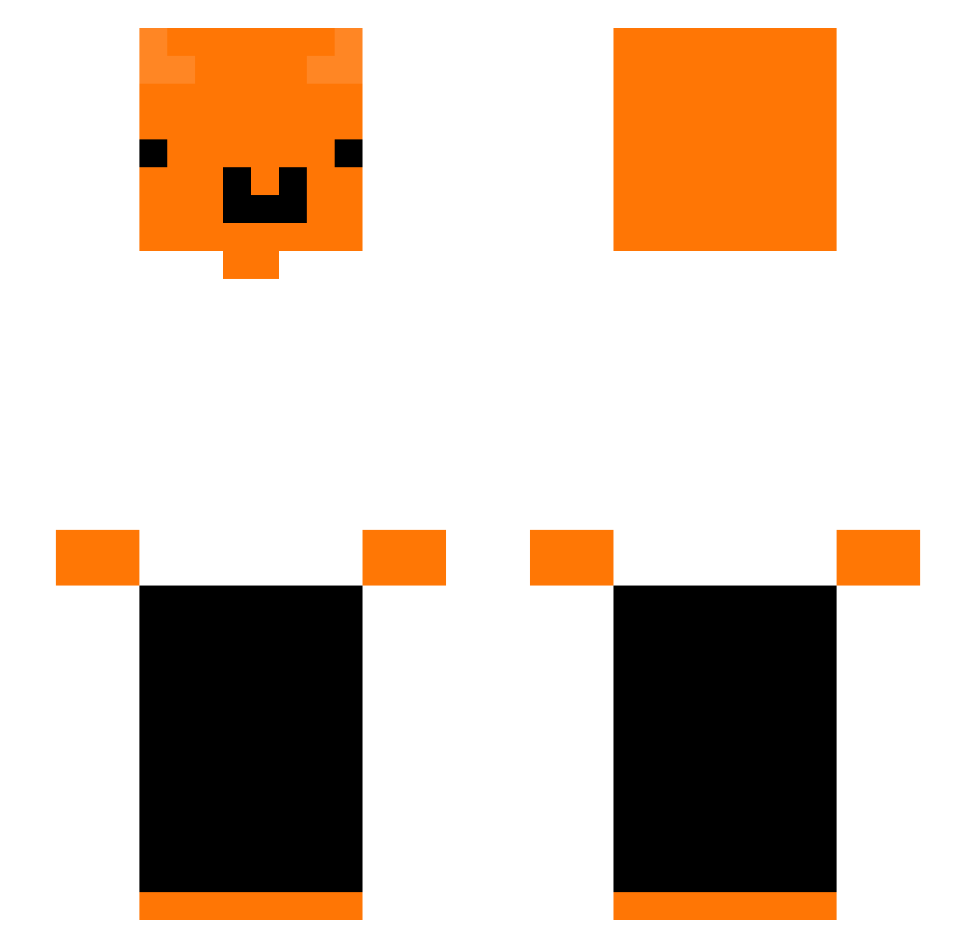 _apxloo Minecraft skin, front and back view