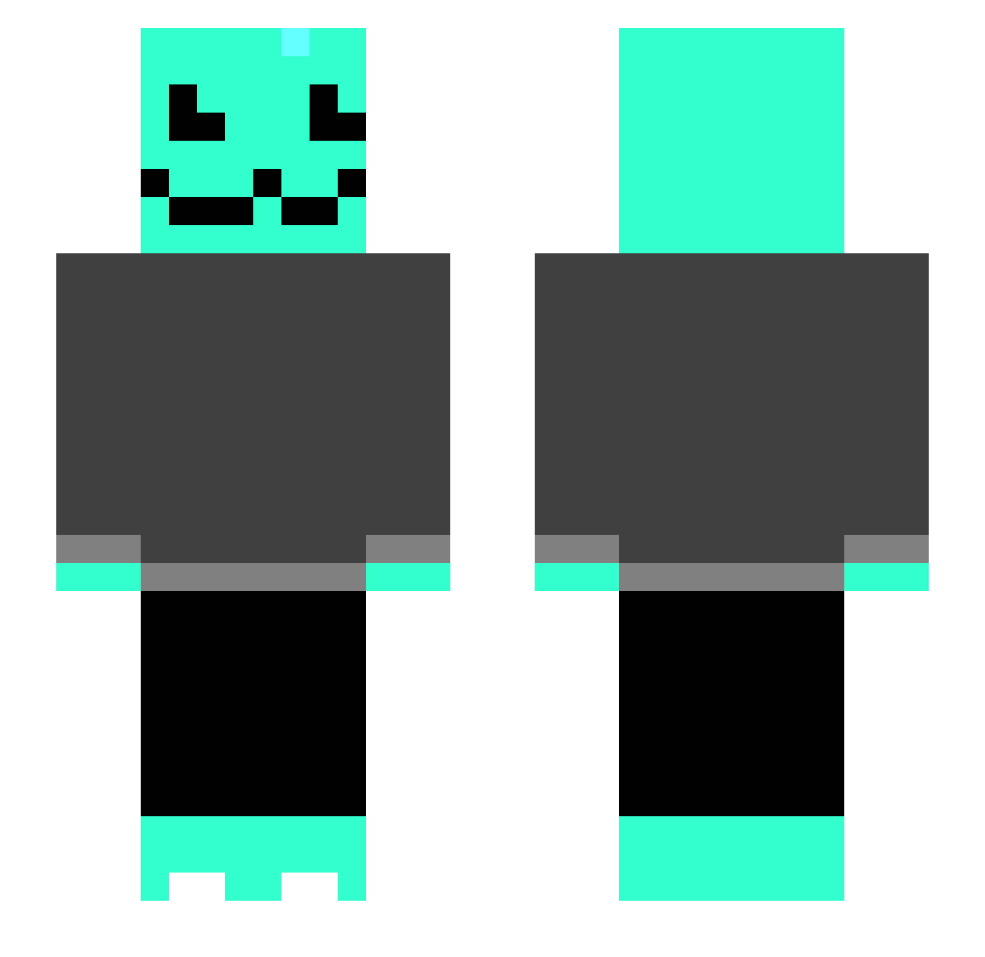 efeceran1 Minecraft skin, front and back view