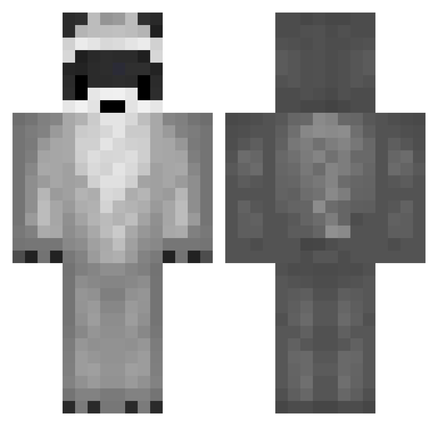 tiredmaya Minecraft skin, front and back view