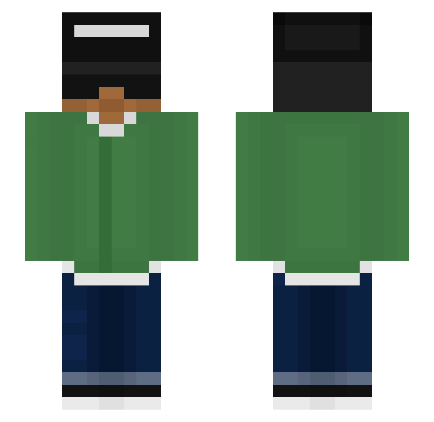 RodolfoCI Minecraft skin, front and back view