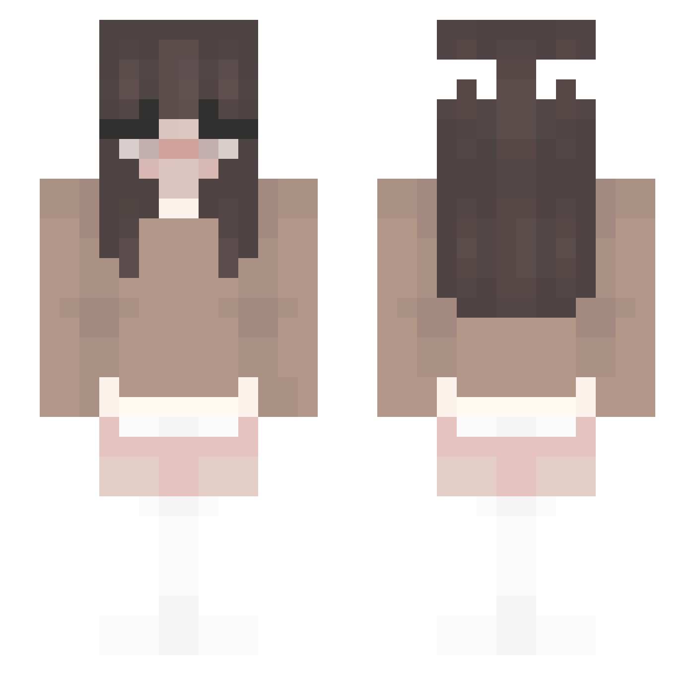 glo420blazin Minecraft skin, front and back view