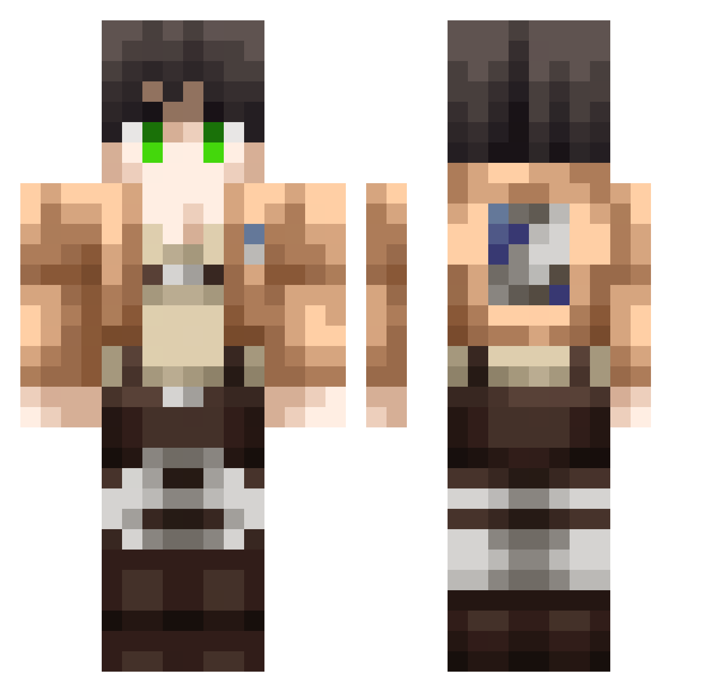 mini_jordan_ Minecraft skin, front and back view