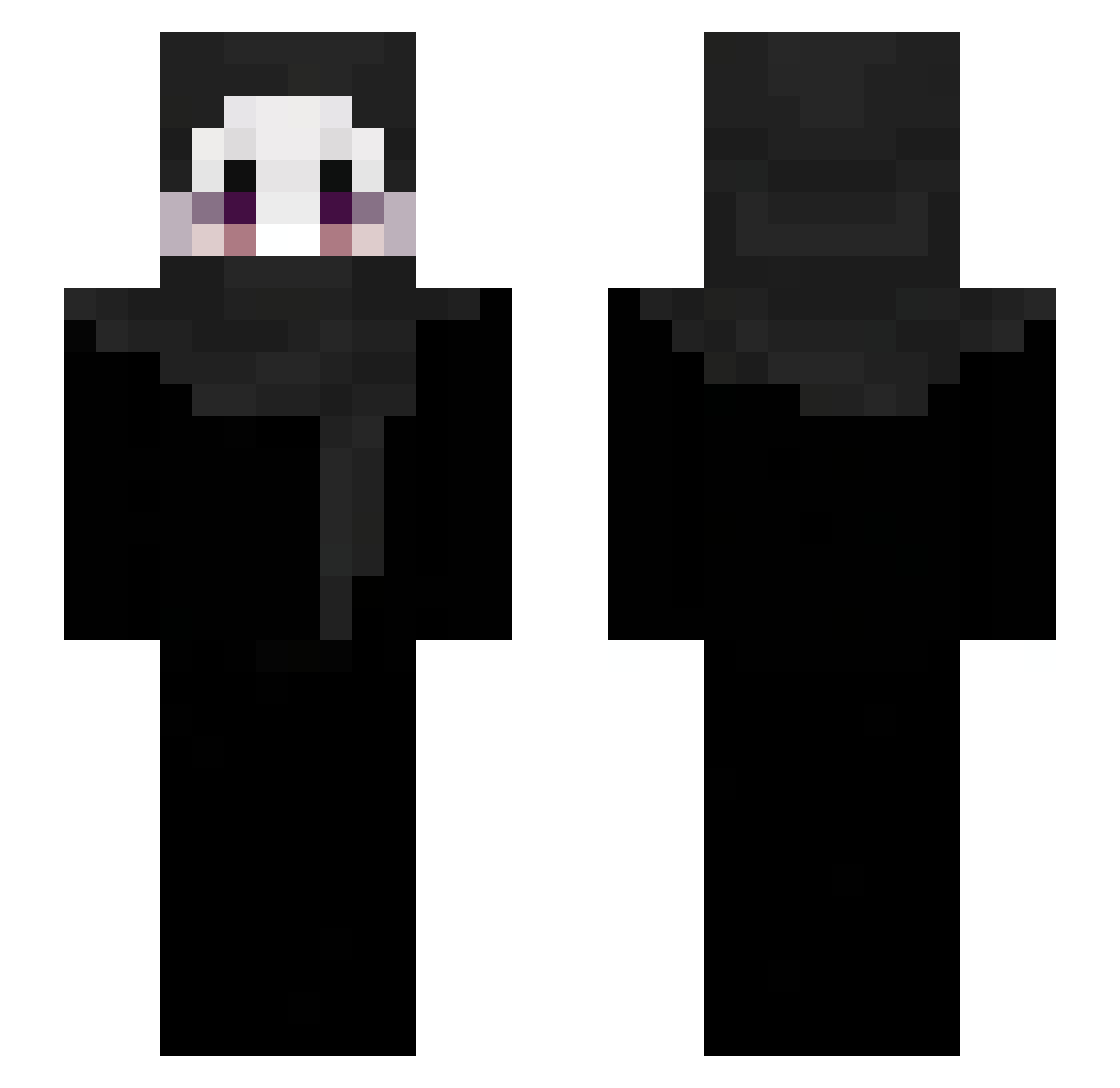 w1dz Minecraft skin, front and back view