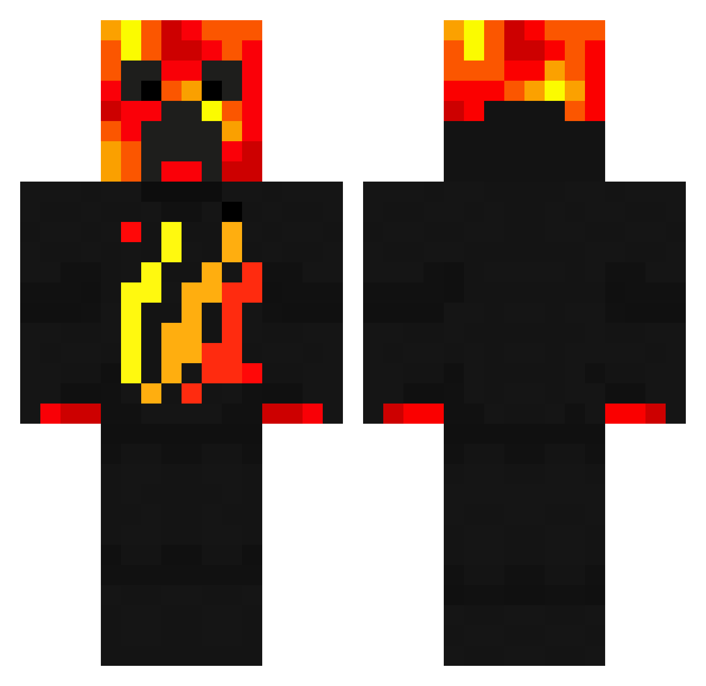 IchoIAI Minecraft skin, front and back view