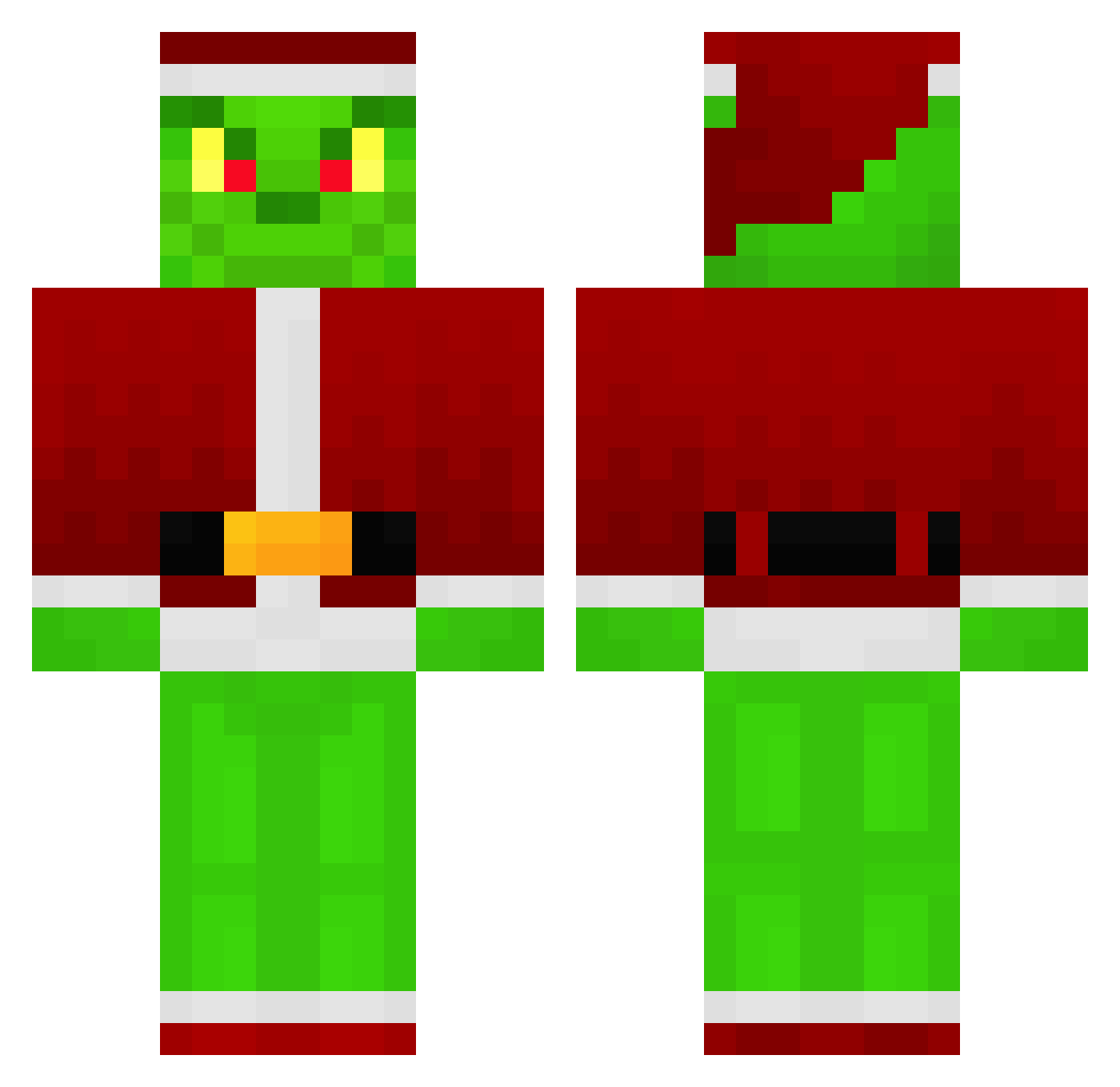 Joshuas787 Minecraft skin, front and back view
