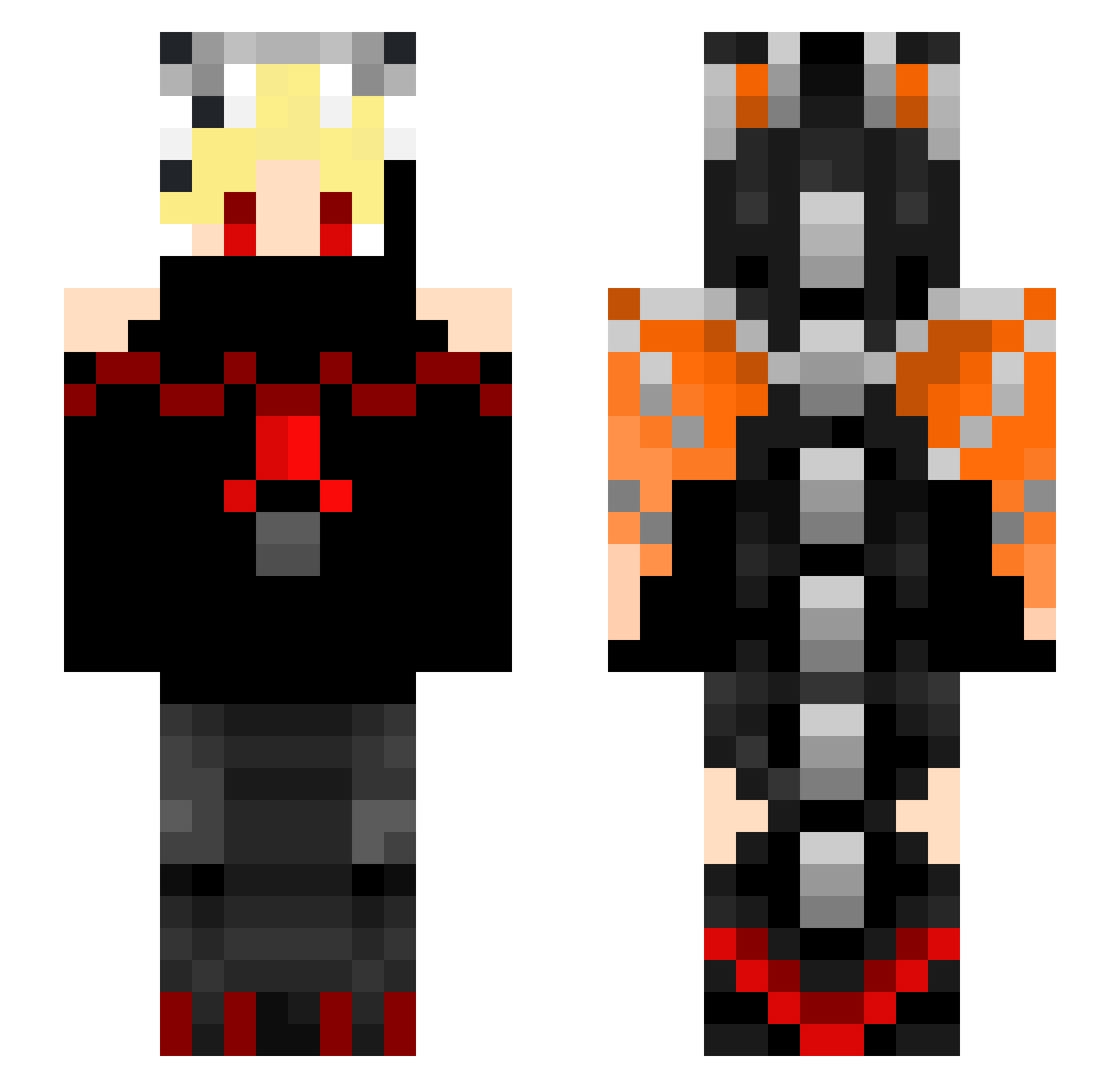 kelvinestrada Minecraft skin, front and back view
