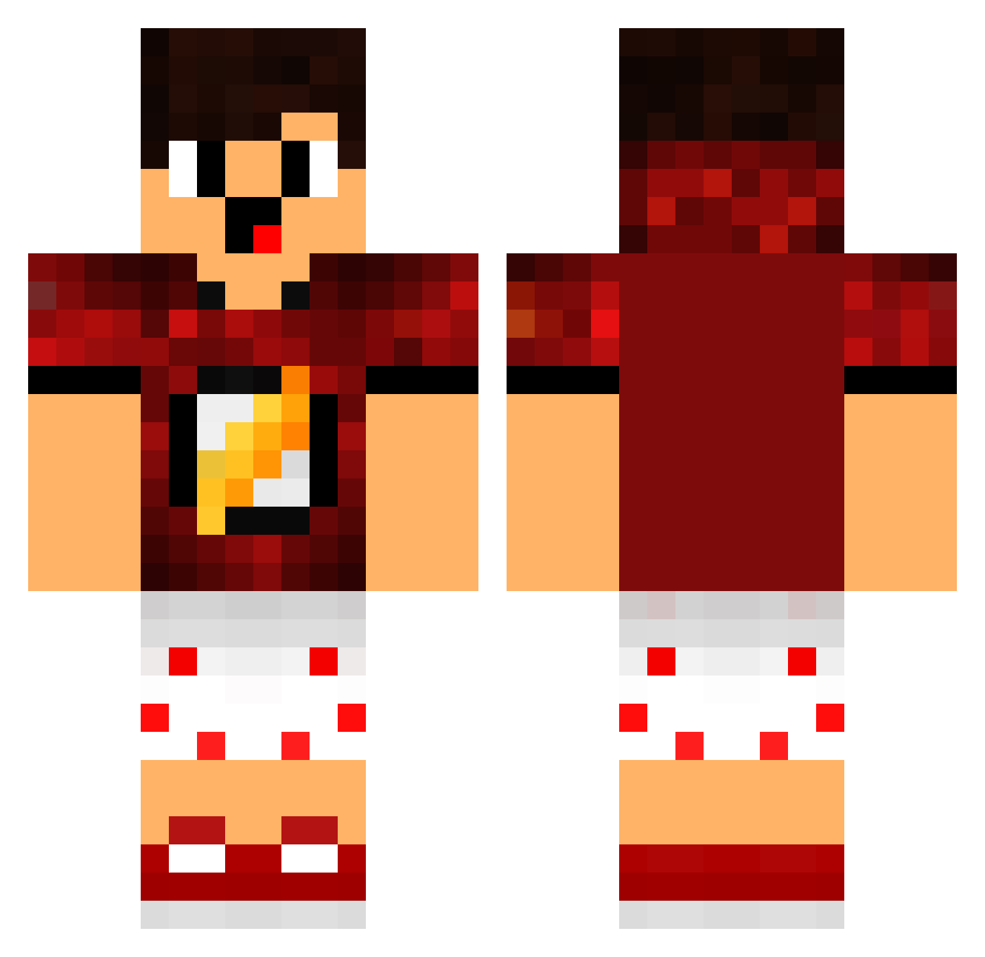 kwontaewoong Minecraft skin, front and back view