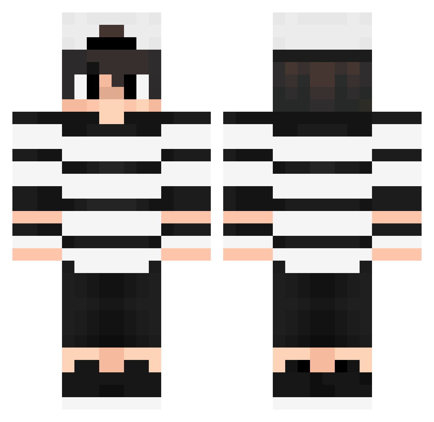 SFA_Marcello Minecraft skin, front and back view