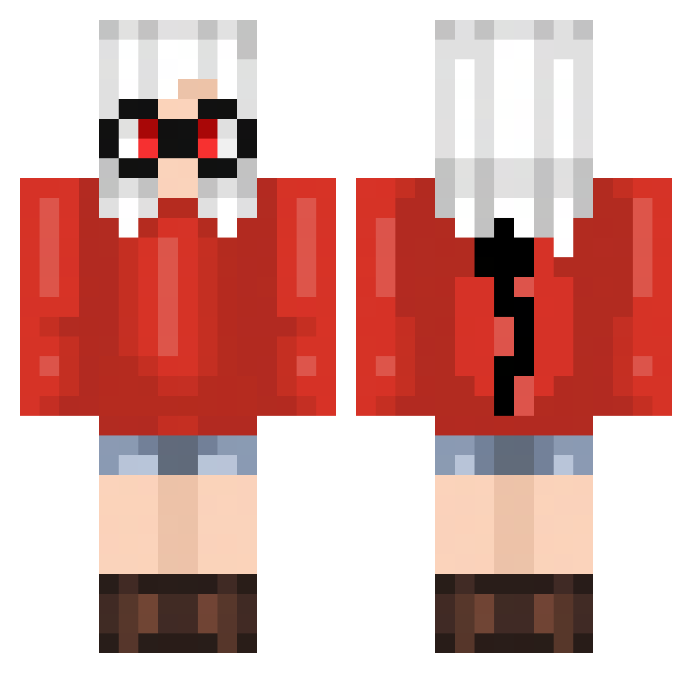 Valtherion_ Minecraft skin, front and back view