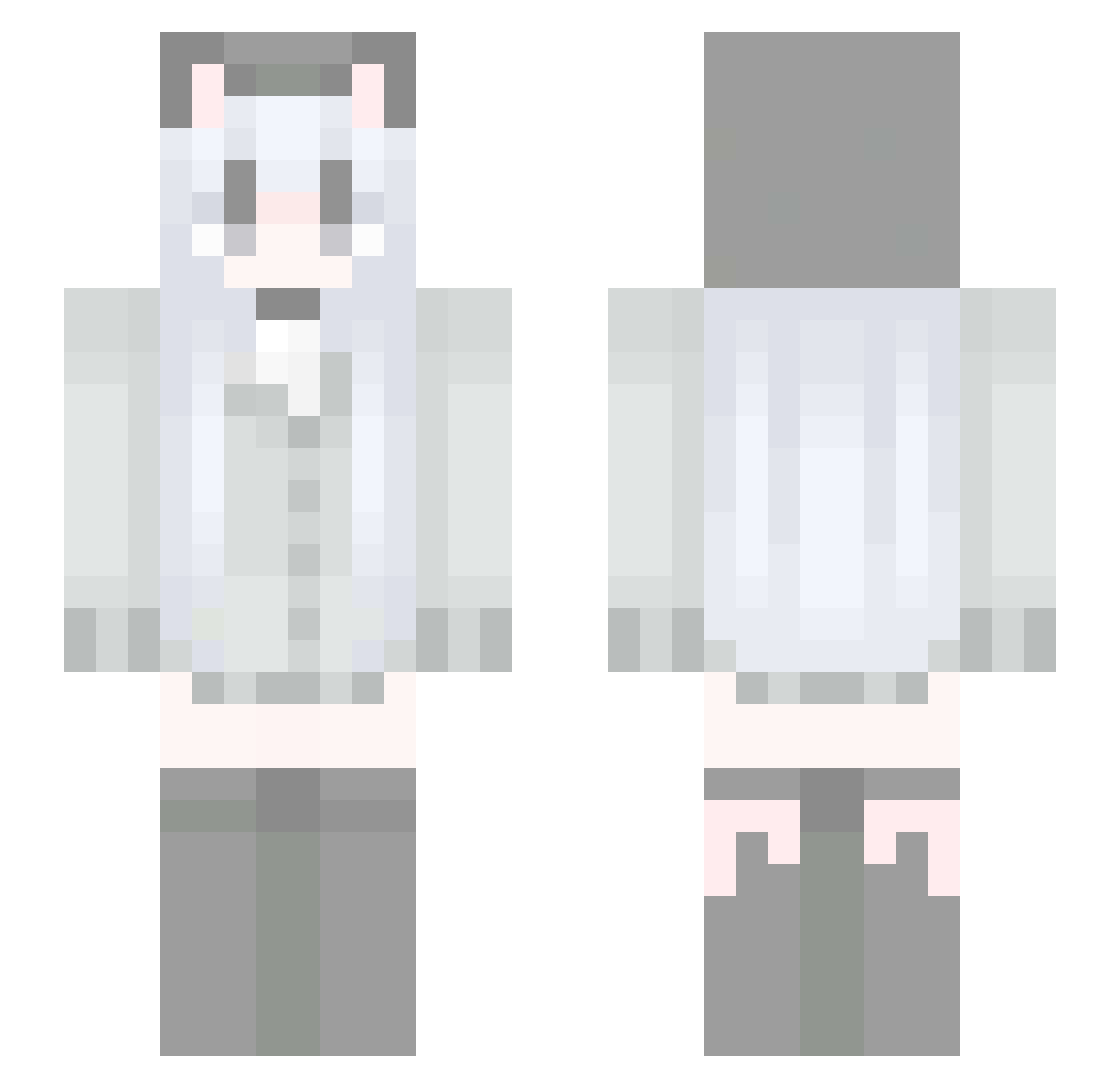 Yasna Minecraft skin, front and back view