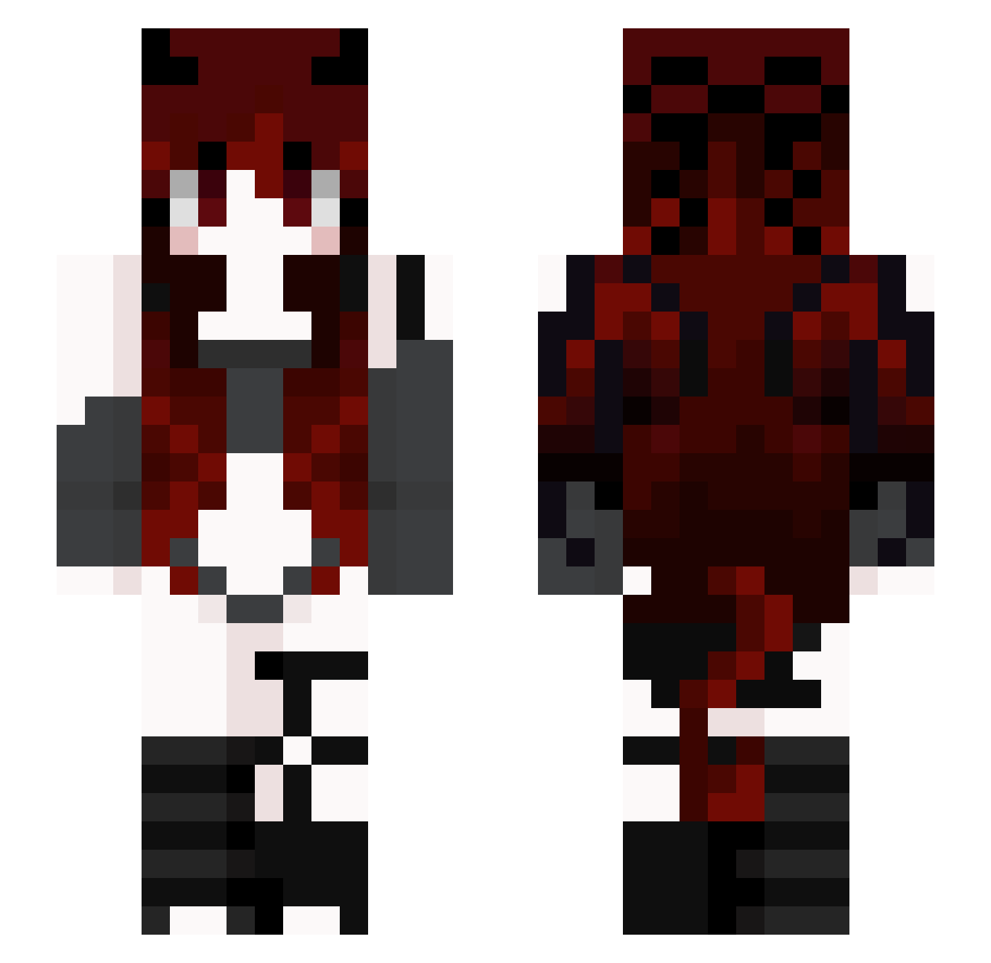MrCheesey1024 Minecraft skin, front and back view