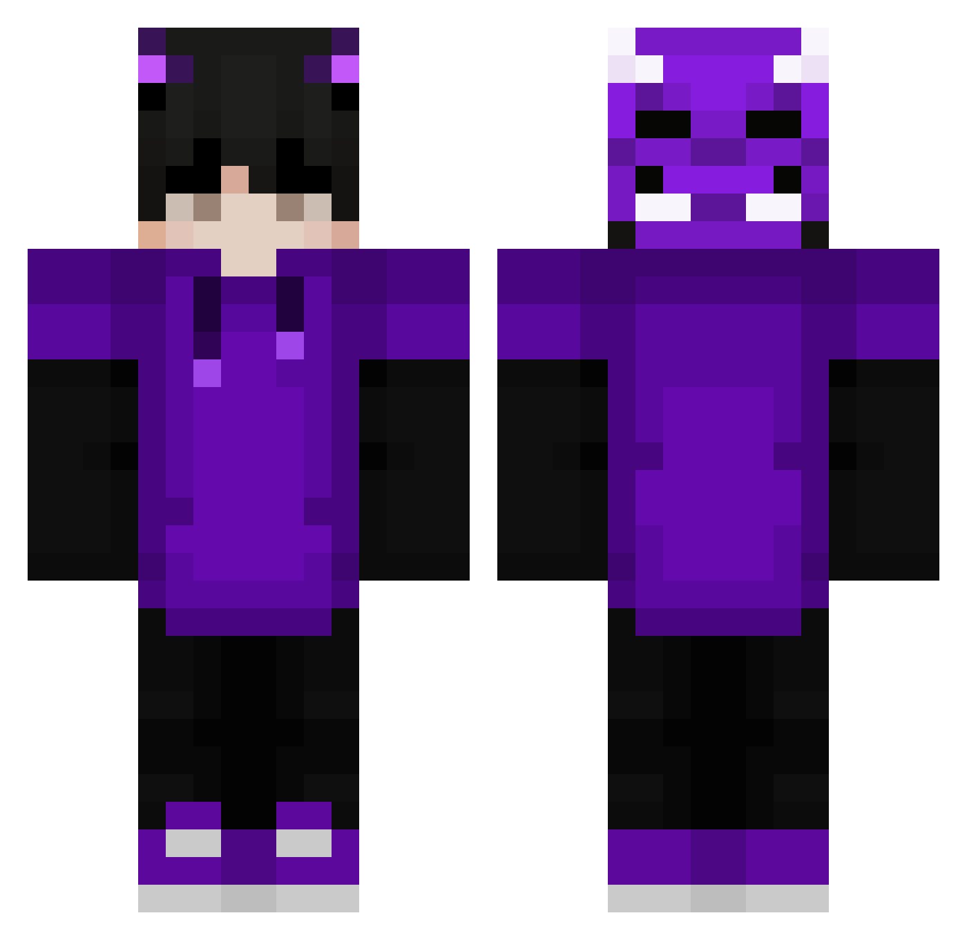 DenizAtaOktem Minecraft skin, front and back view