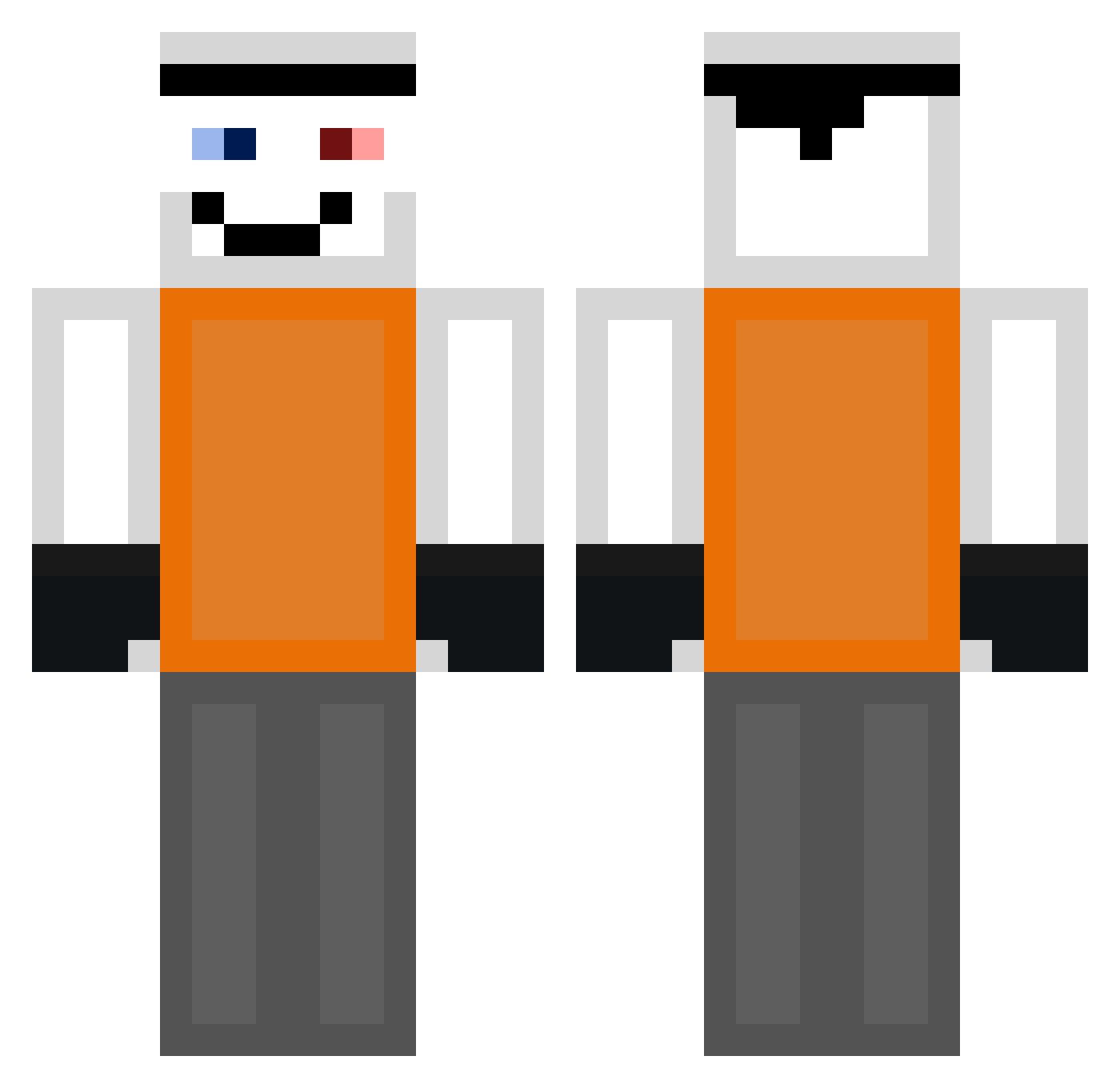 XicanCy Minecraft skin, front and back view