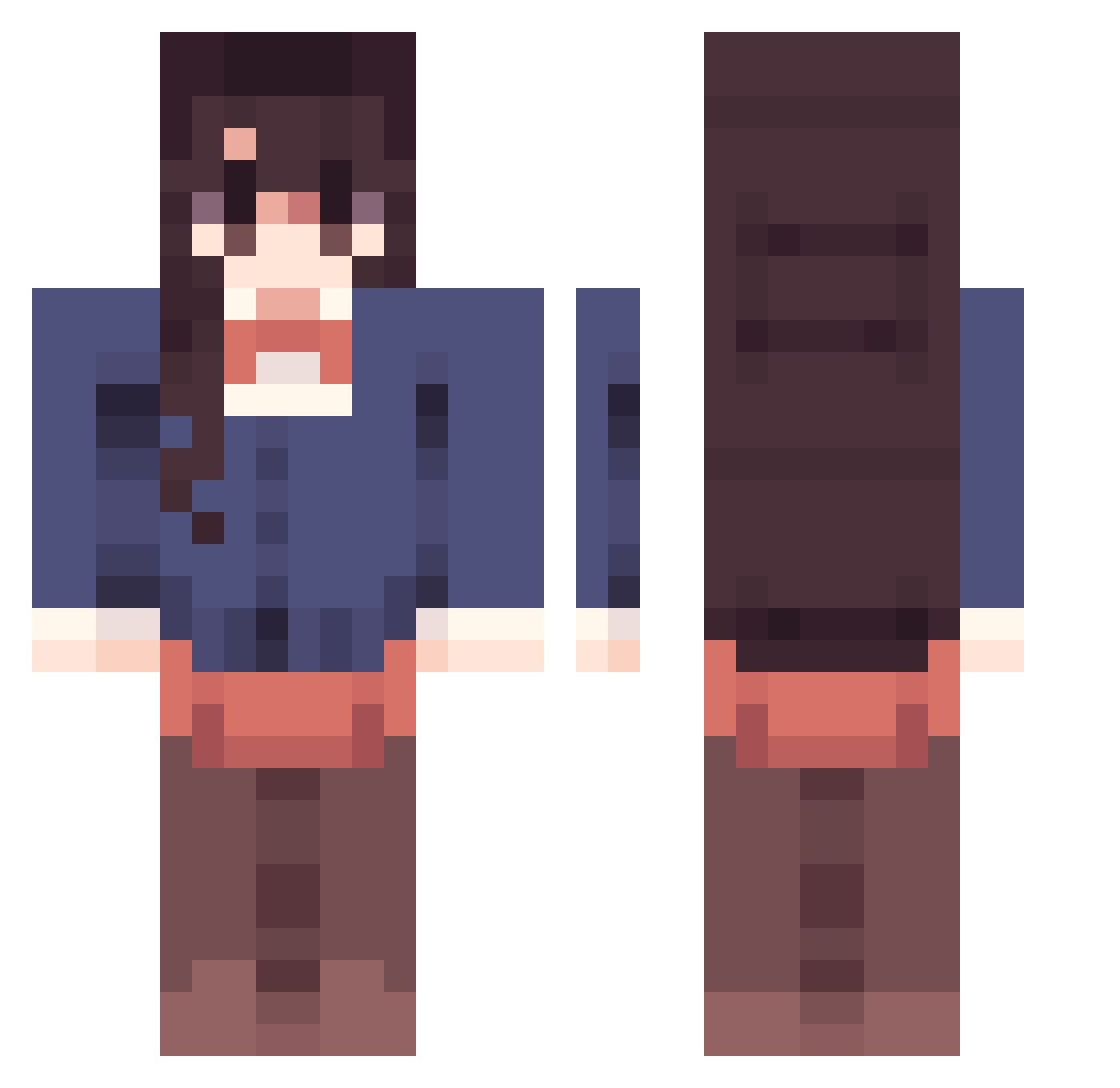 JOAQUINROLDAN08 Minecraft skin, front and back view