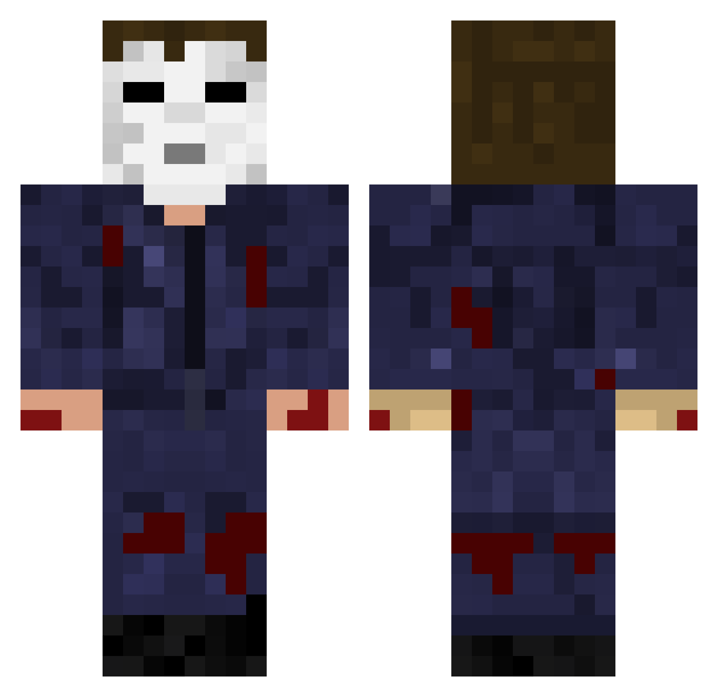 real_mucky Minecraft skin, front and back view