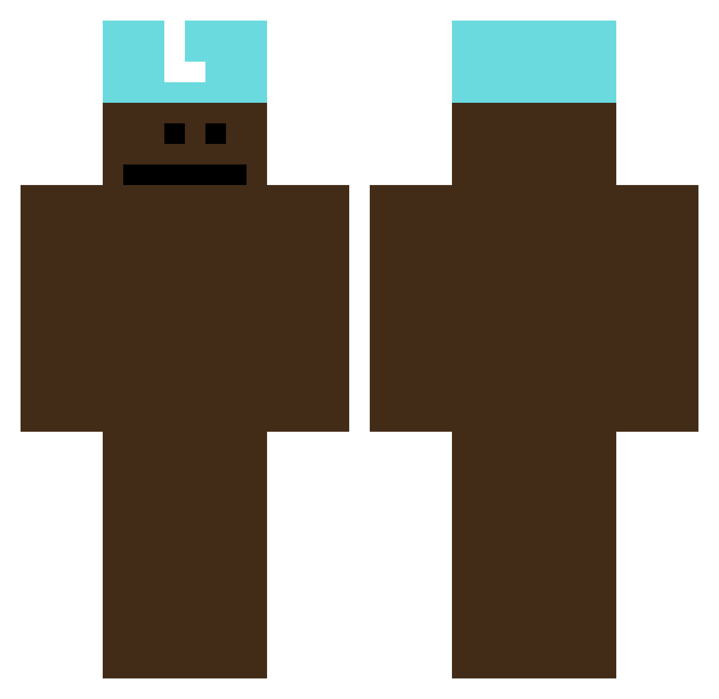 TobiasPGaming Minecraft skin, front and back view