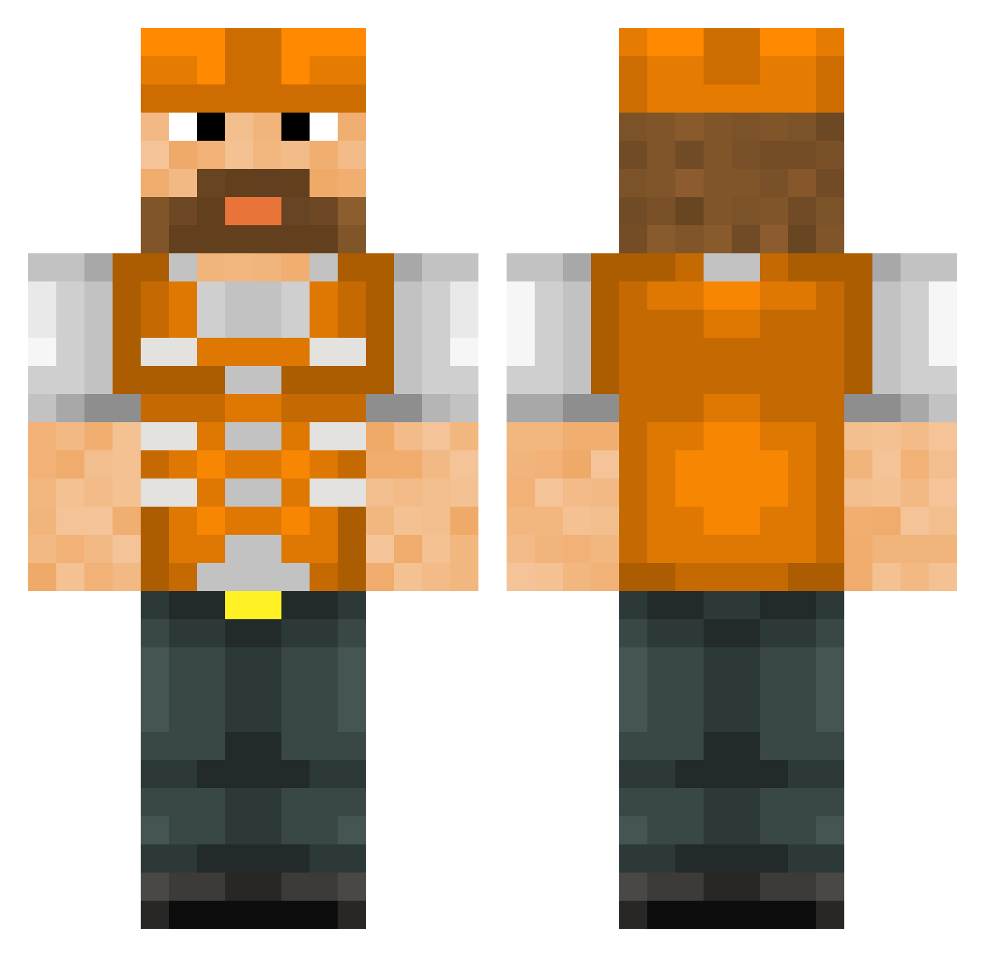 janusz_2137 Minecraft skin, front and back view