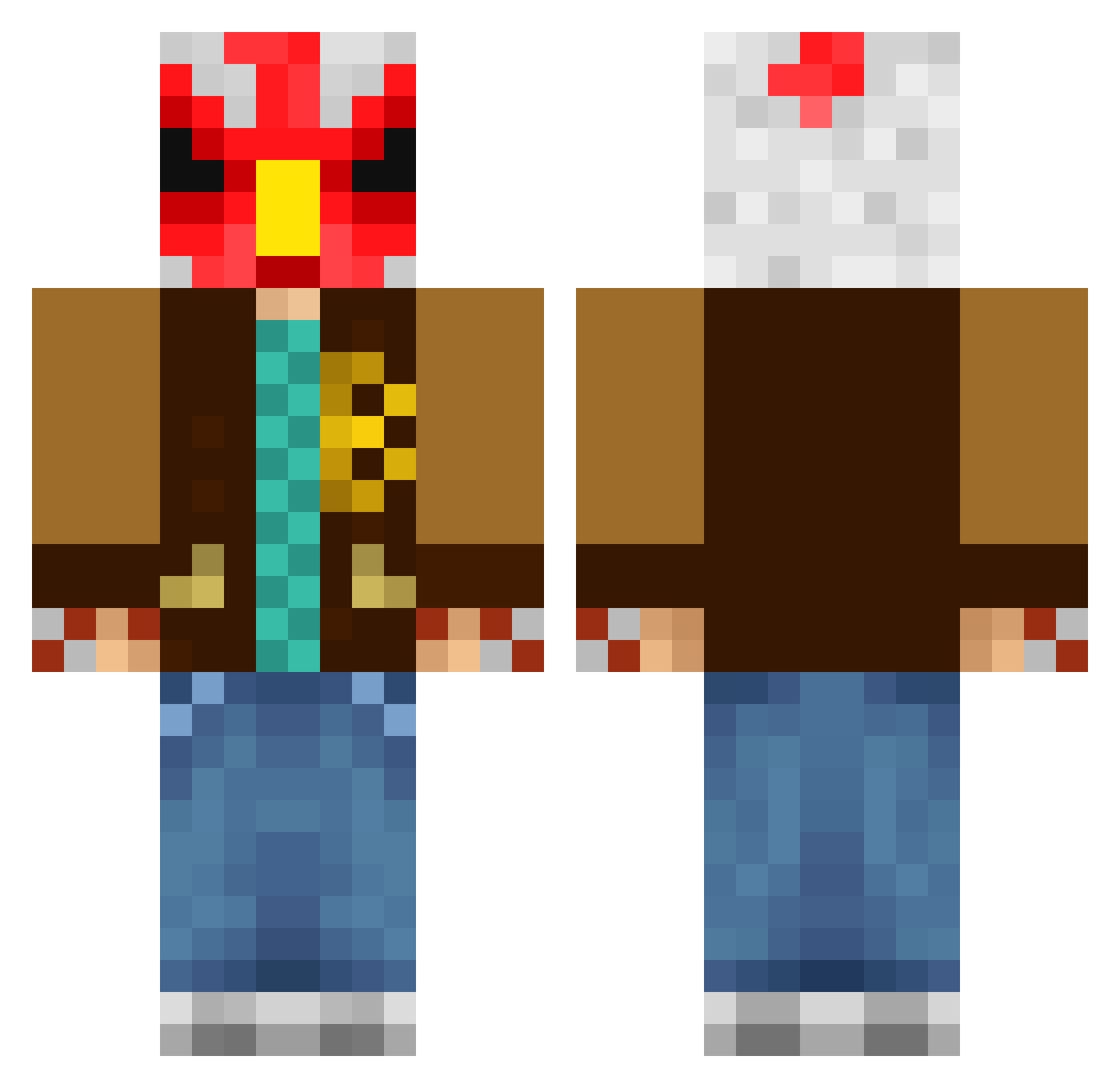 r1pp0ff Minecraft skin, front and back view