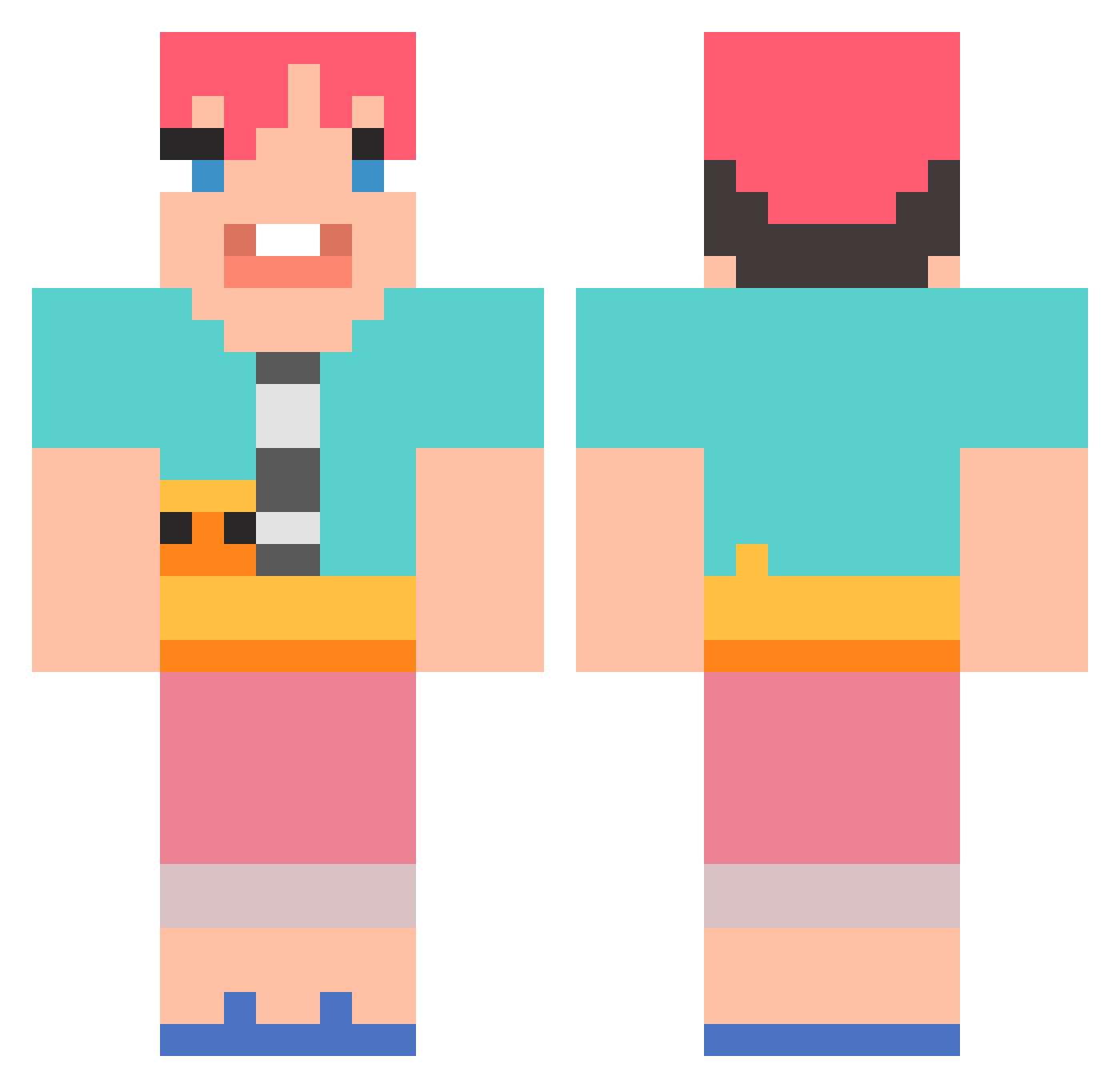 SoloM1ck Minecraft skin, front and back view