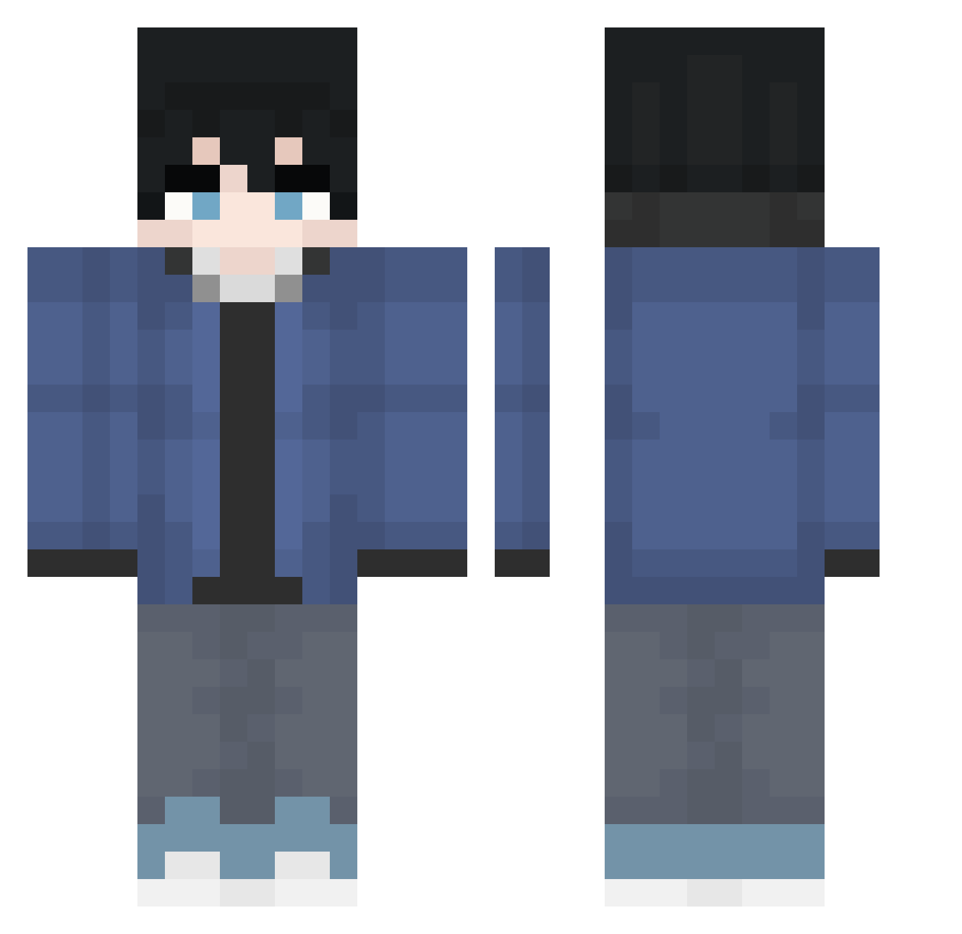 Ungoo8903 Minecraft skin, front and back view