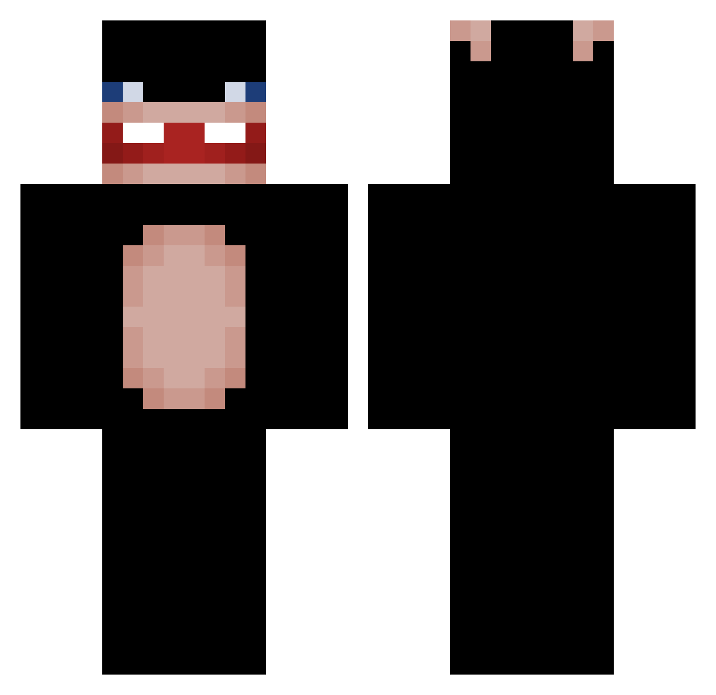Panzer444 Minecraft skin, front and back view