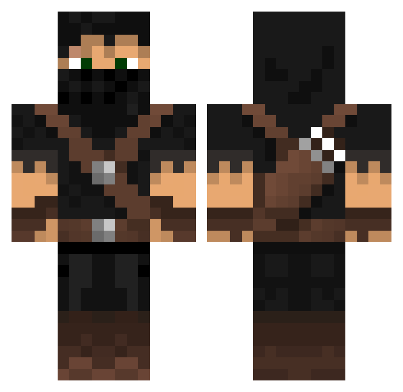 nemo2c Minecraft skin, front and back view
