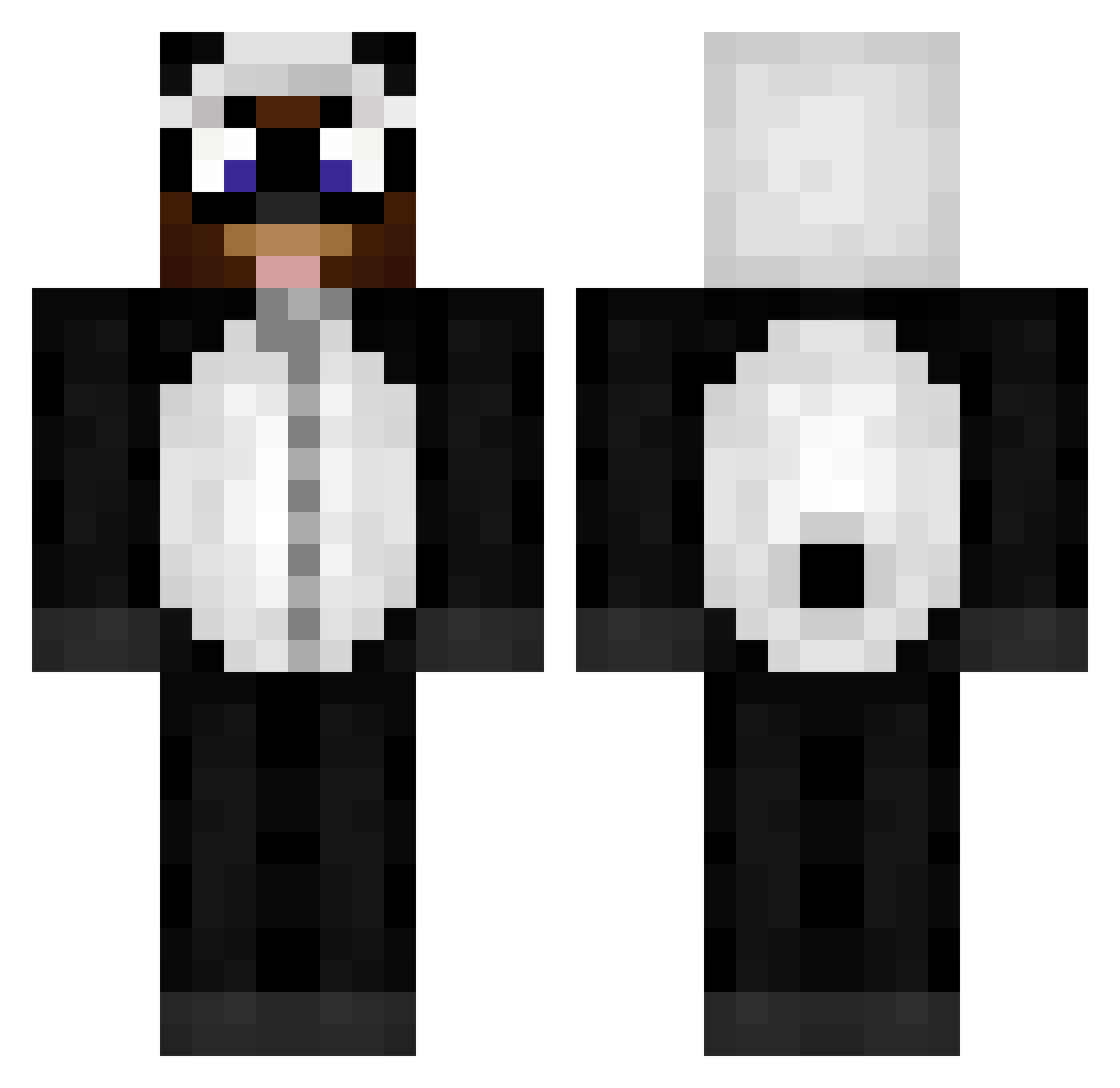 Dark0Killer Minecraft skin, front and back view