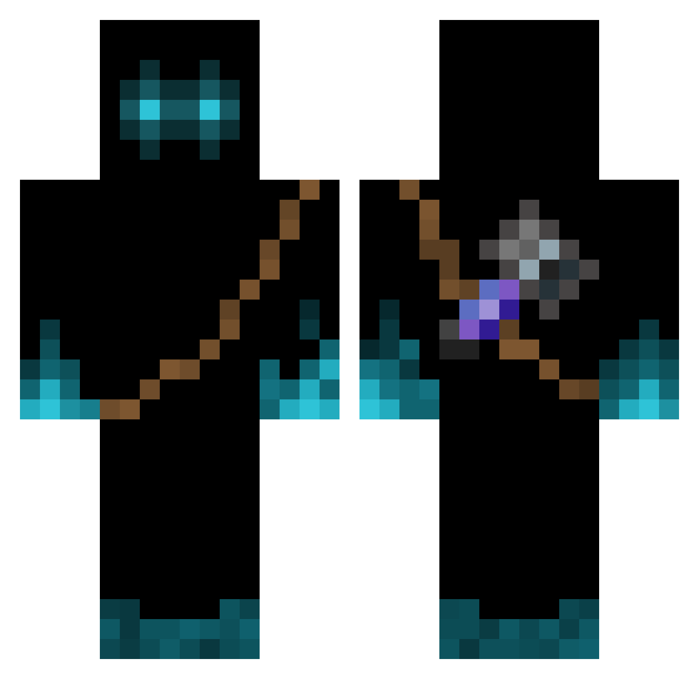 skibitislicer145 Minecraft skin, front and back view