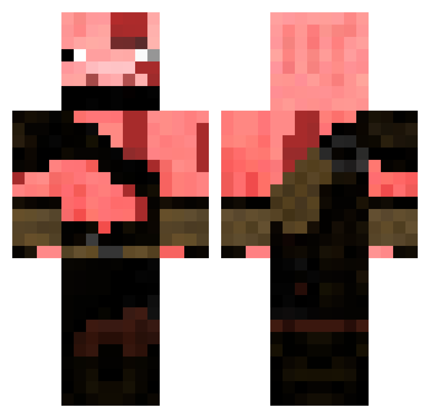 THABOMBDIGITYz Minecraft skin, front and back view
