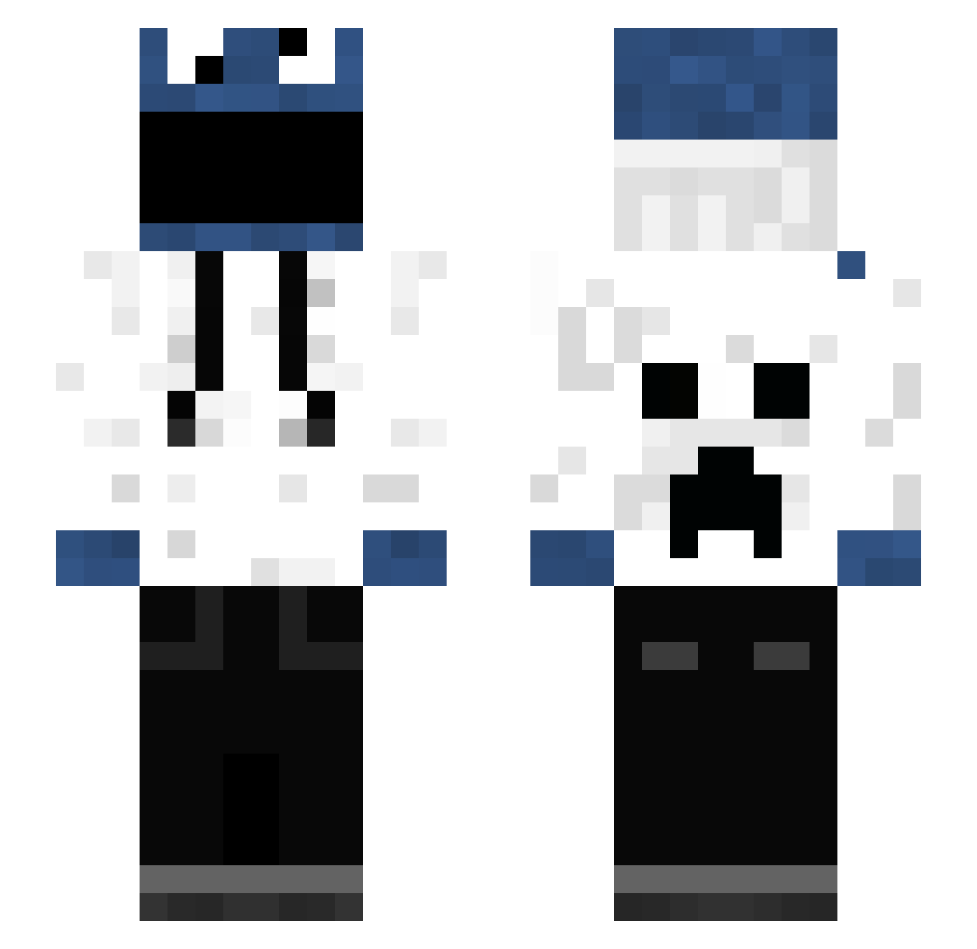 Sn1ck3rs_ Minecraft skin, front and back view