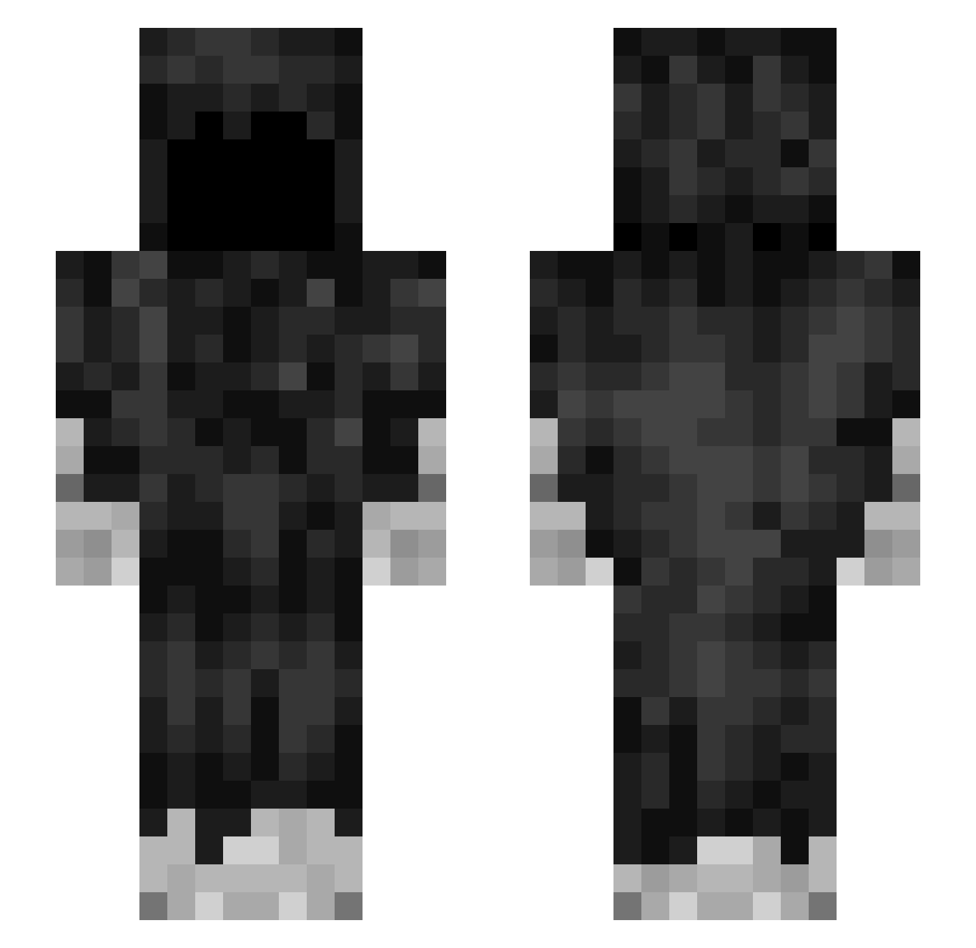 Koala787 Minecraft skin, front and back view