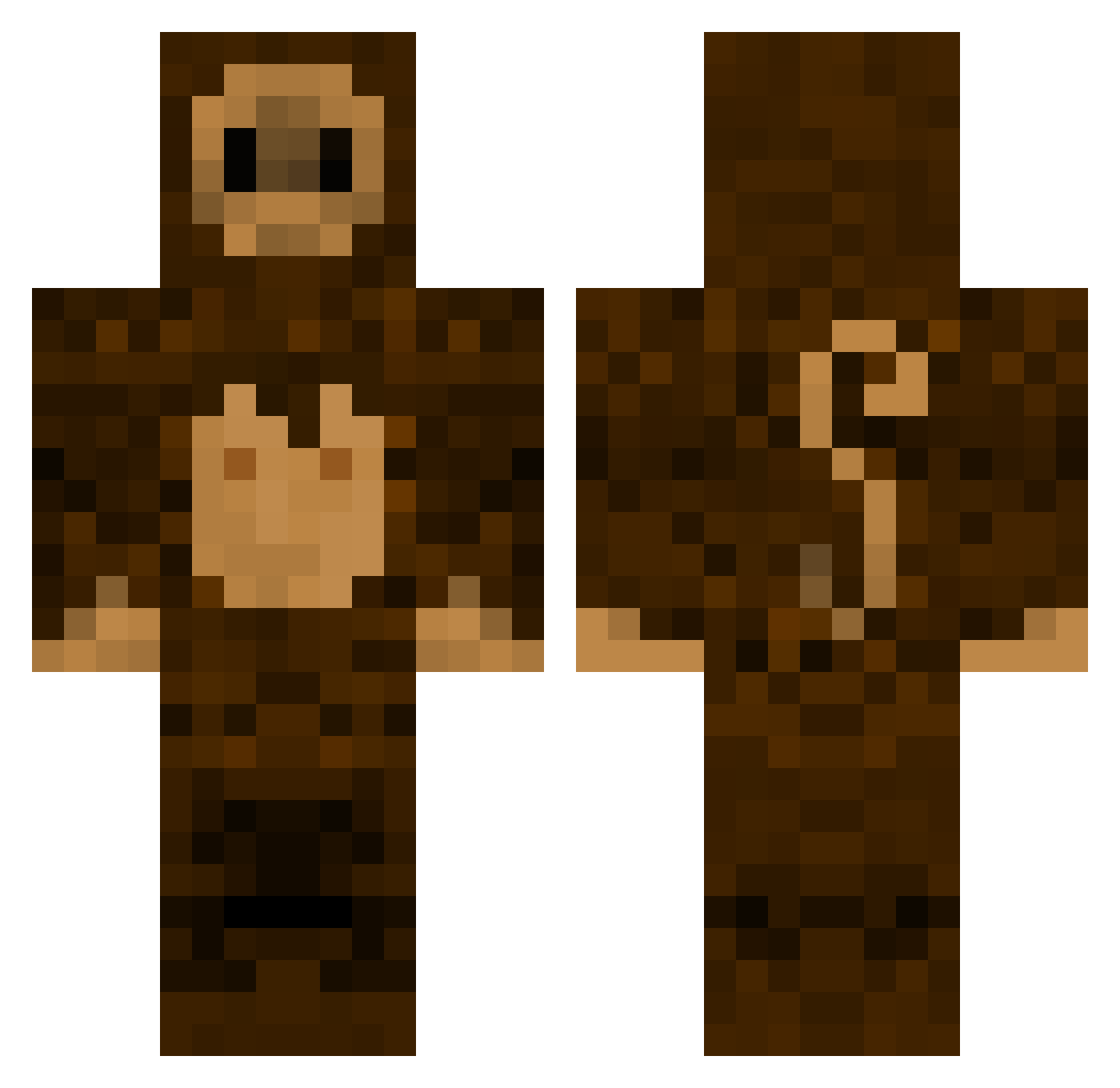 Libond Minecraft skin, front and back view