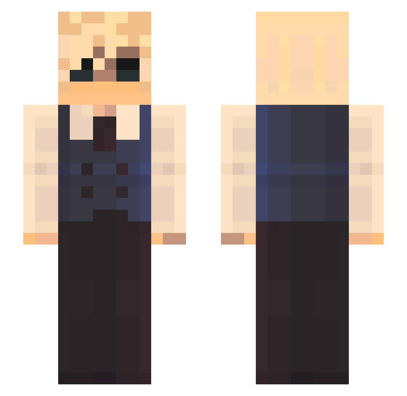 cerealfrog Minecraft skin, front and back view