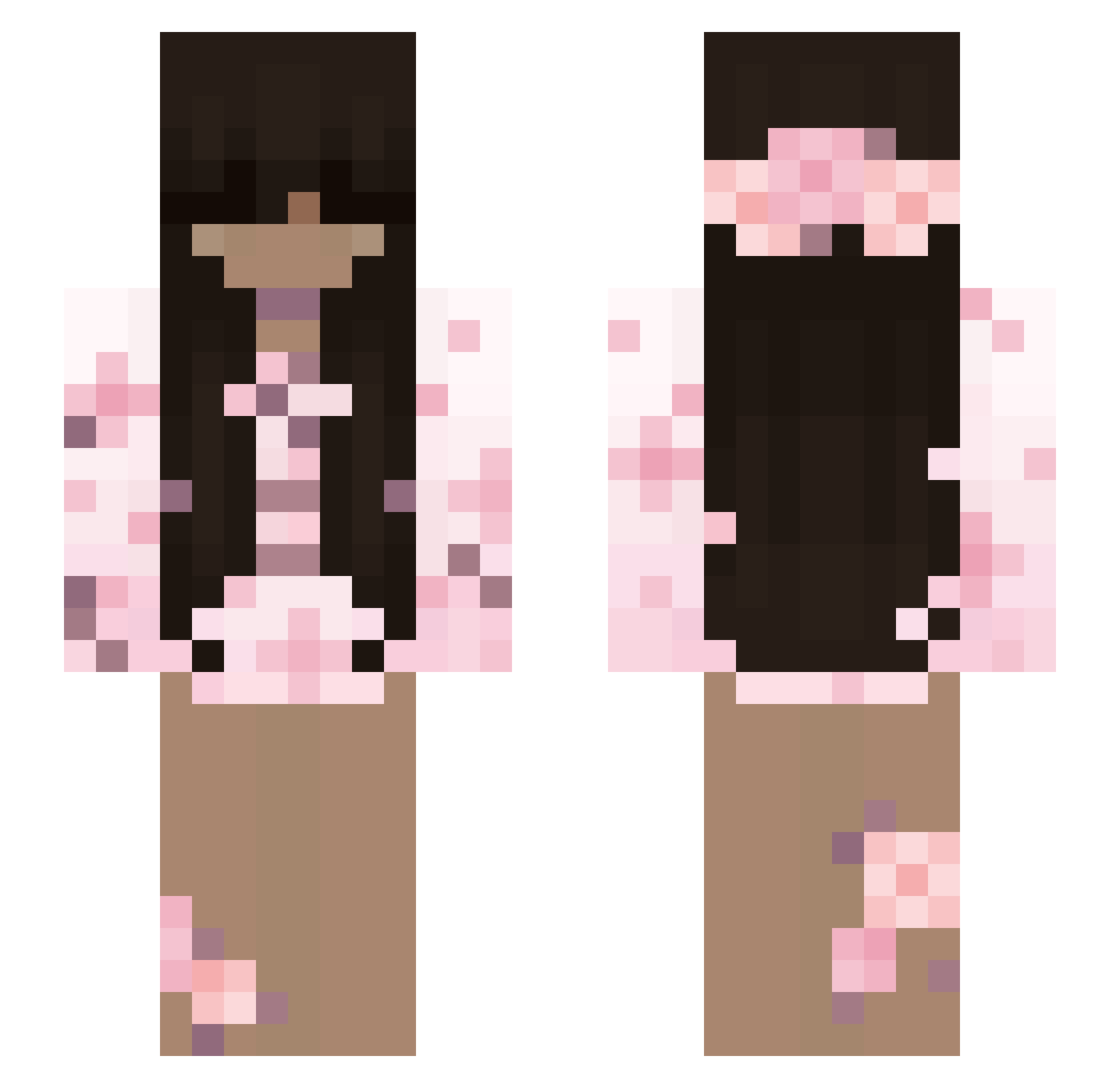 laforteza_ Minecraft skin, front and back view