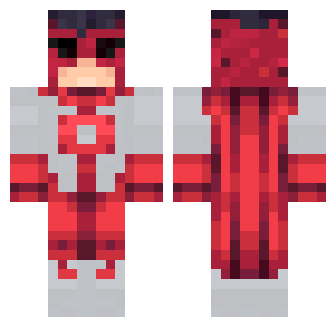 Limelos Minecraft skin, front and back view