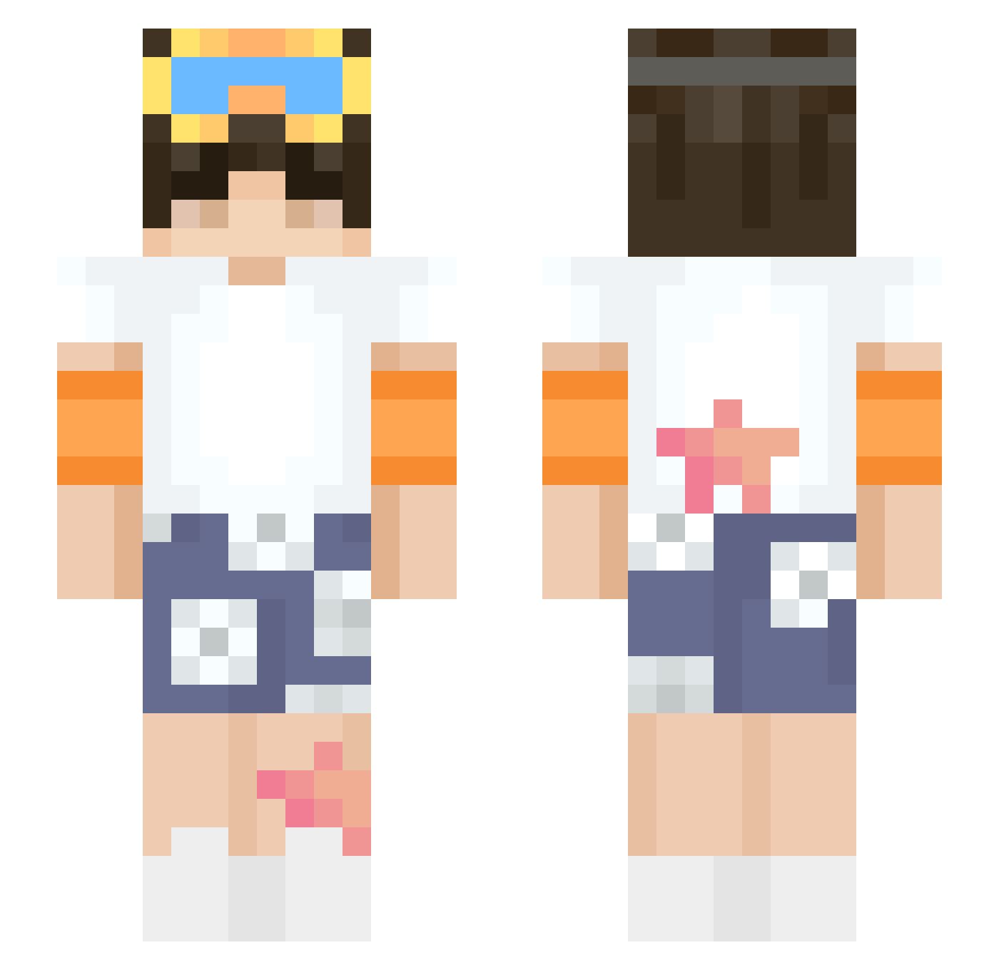 Festaben2015 Minecraft skin, front and back view