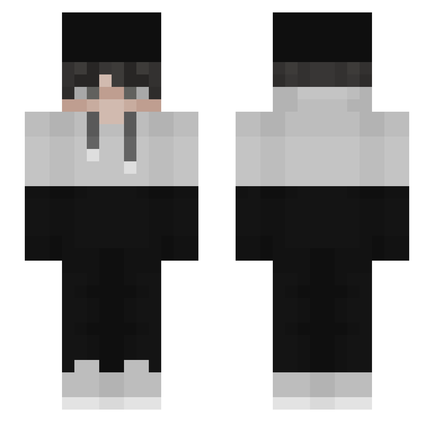 Shixiao97 Minecraft skin, front and back view