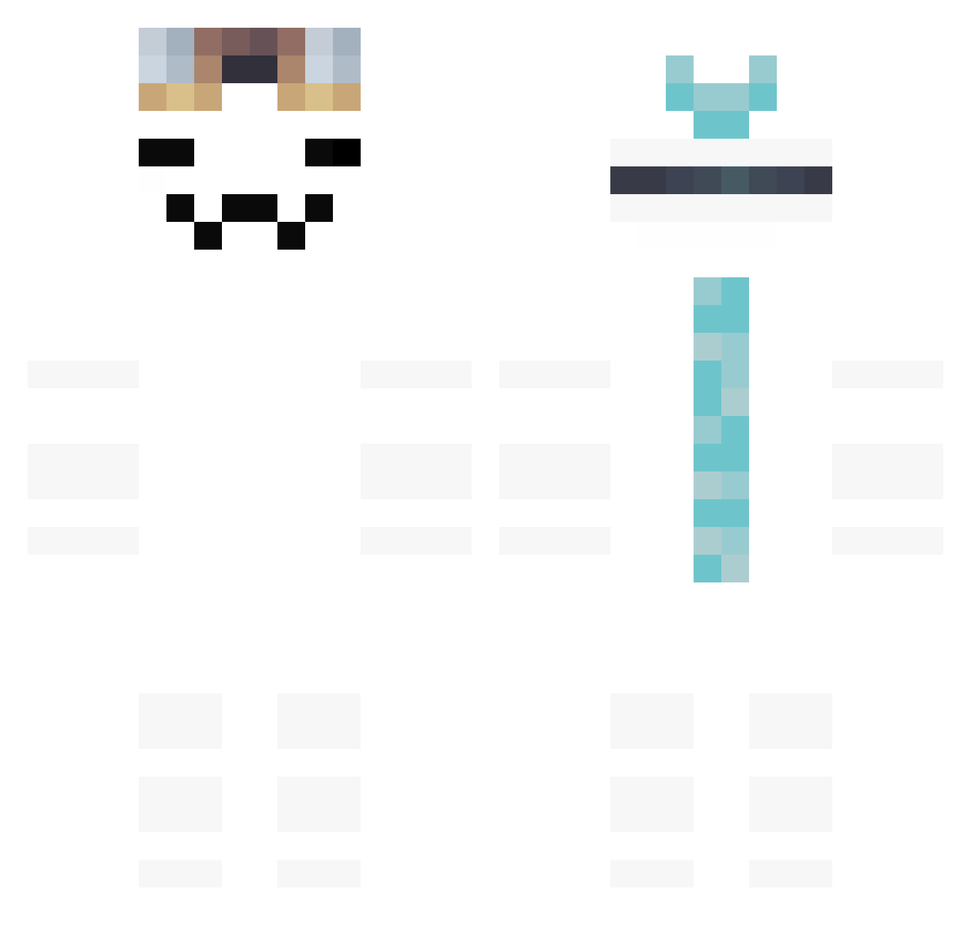 noodle_fried Minecraft skin, front and back view