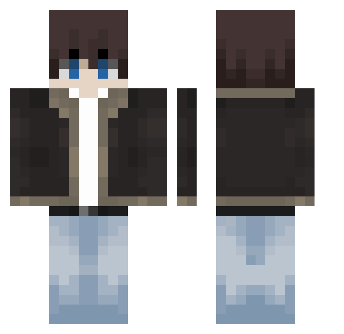 ImmortalHalo1972 Minecraft skin, front and back view