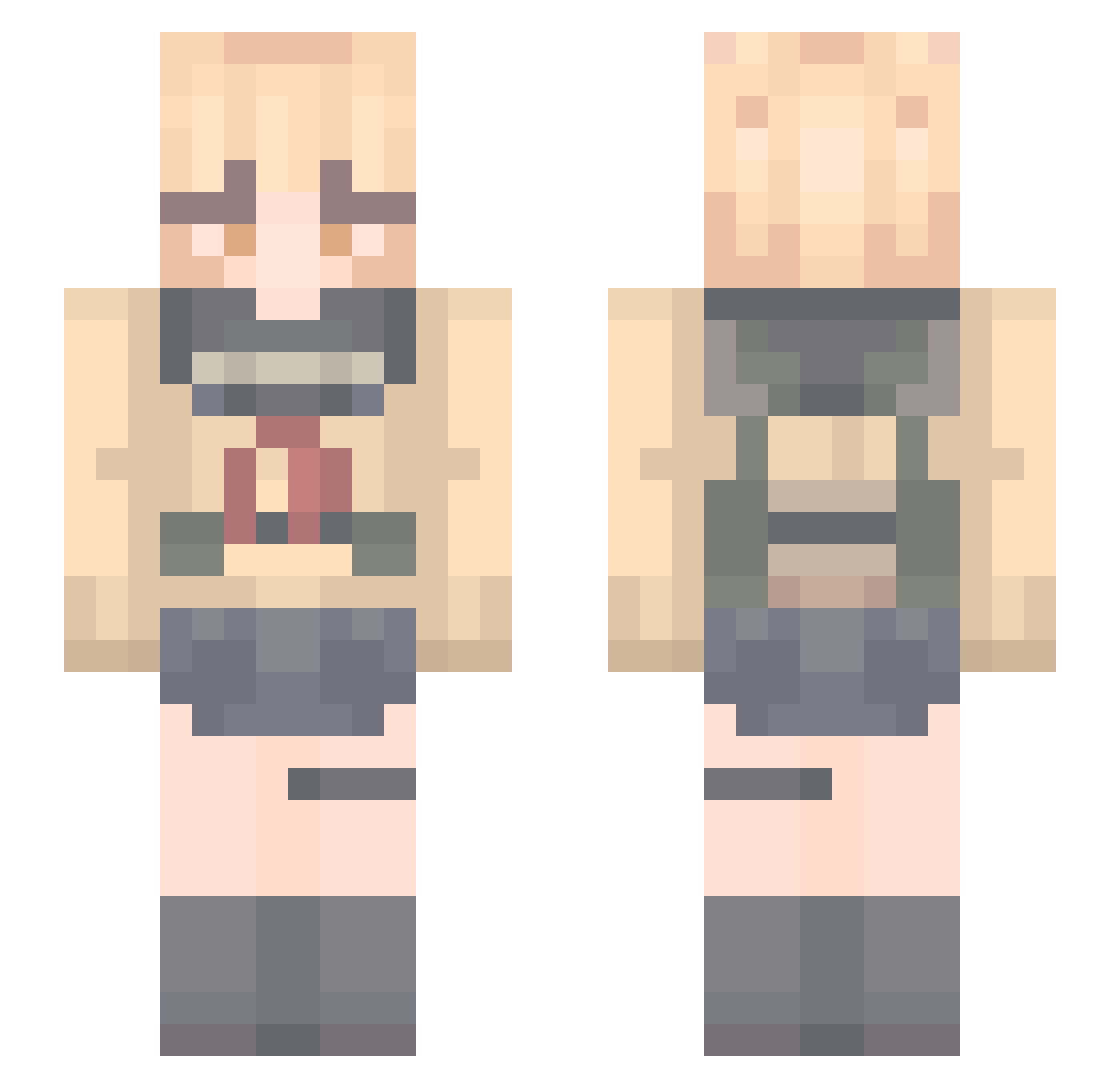 Yan_95104 Minecraft skin, front and back view