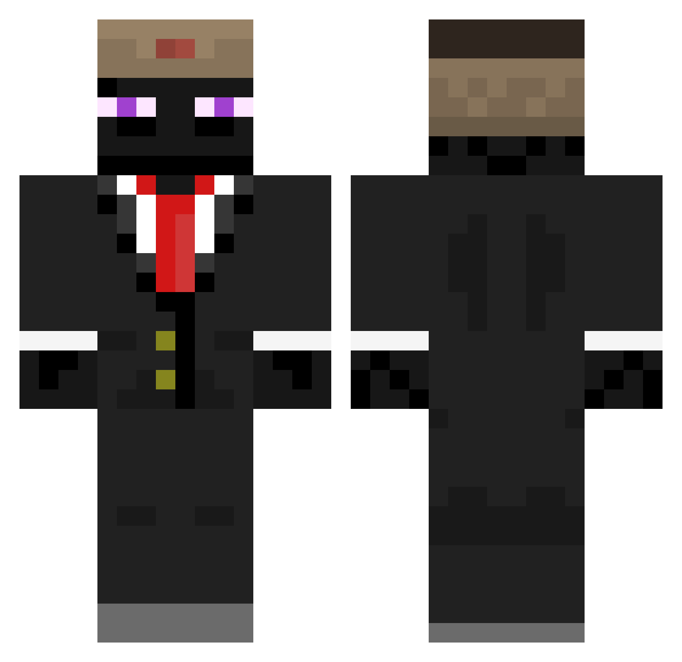 tamirisfat Minecraft skin, front and back view