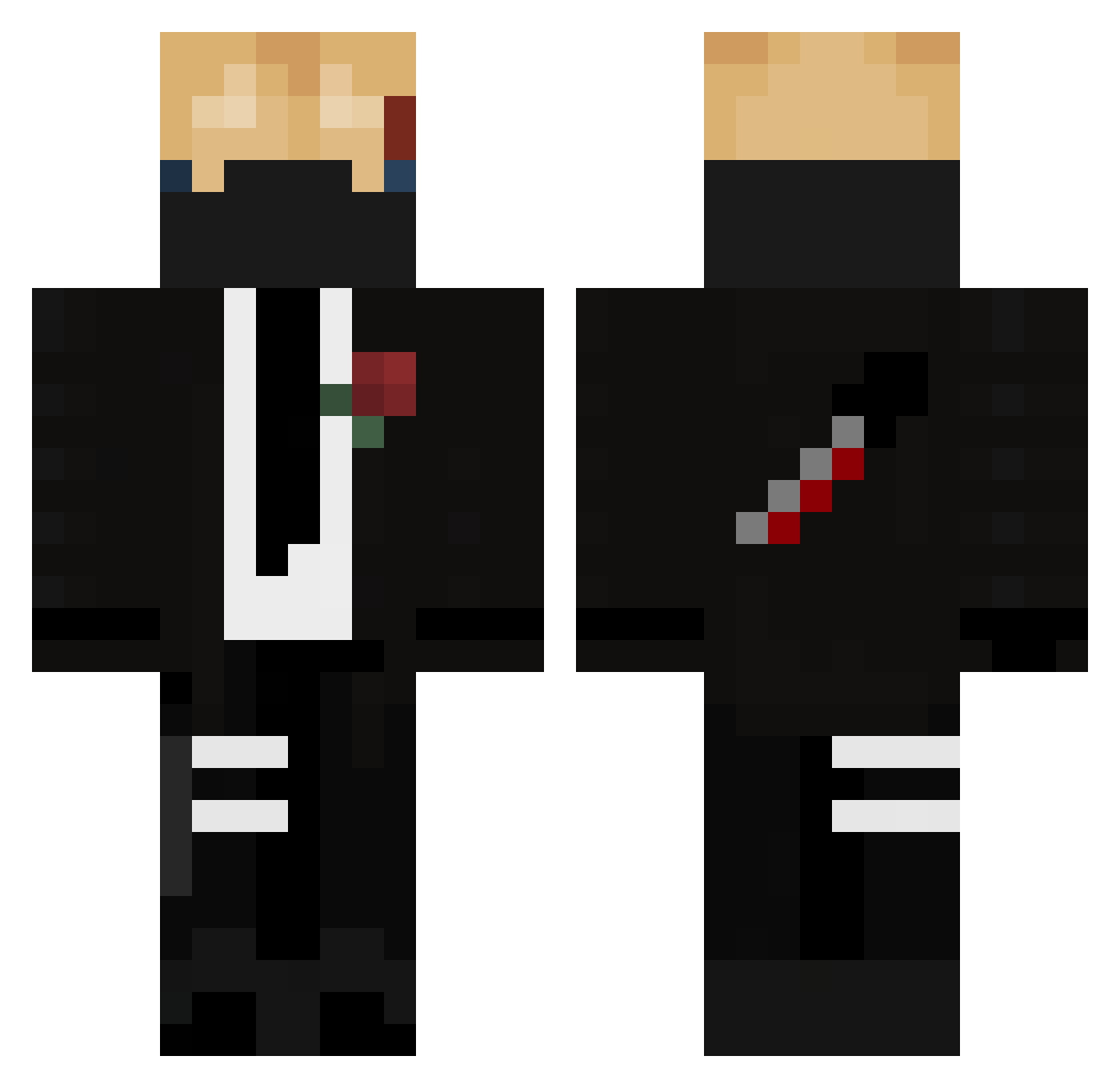 Blastproofdoggy Minecraft skin, front and back view