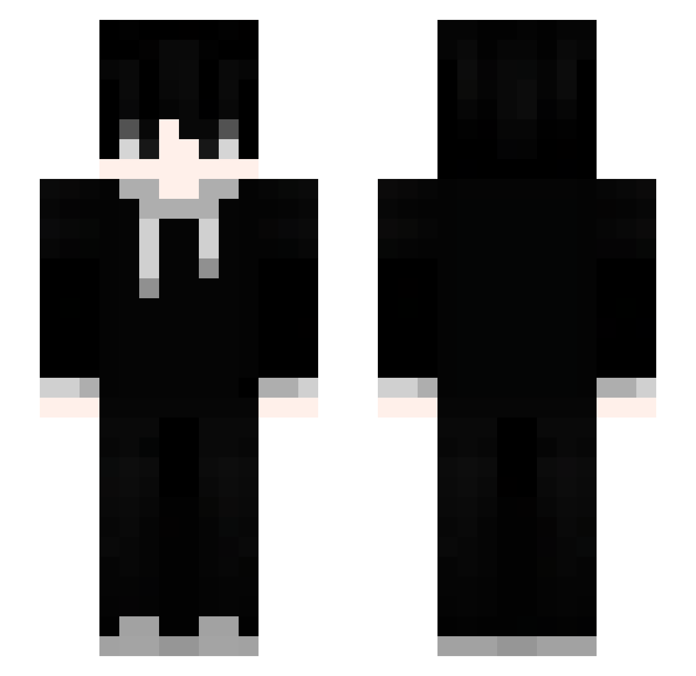 sakura_00LL Minecraft skin, front and back view